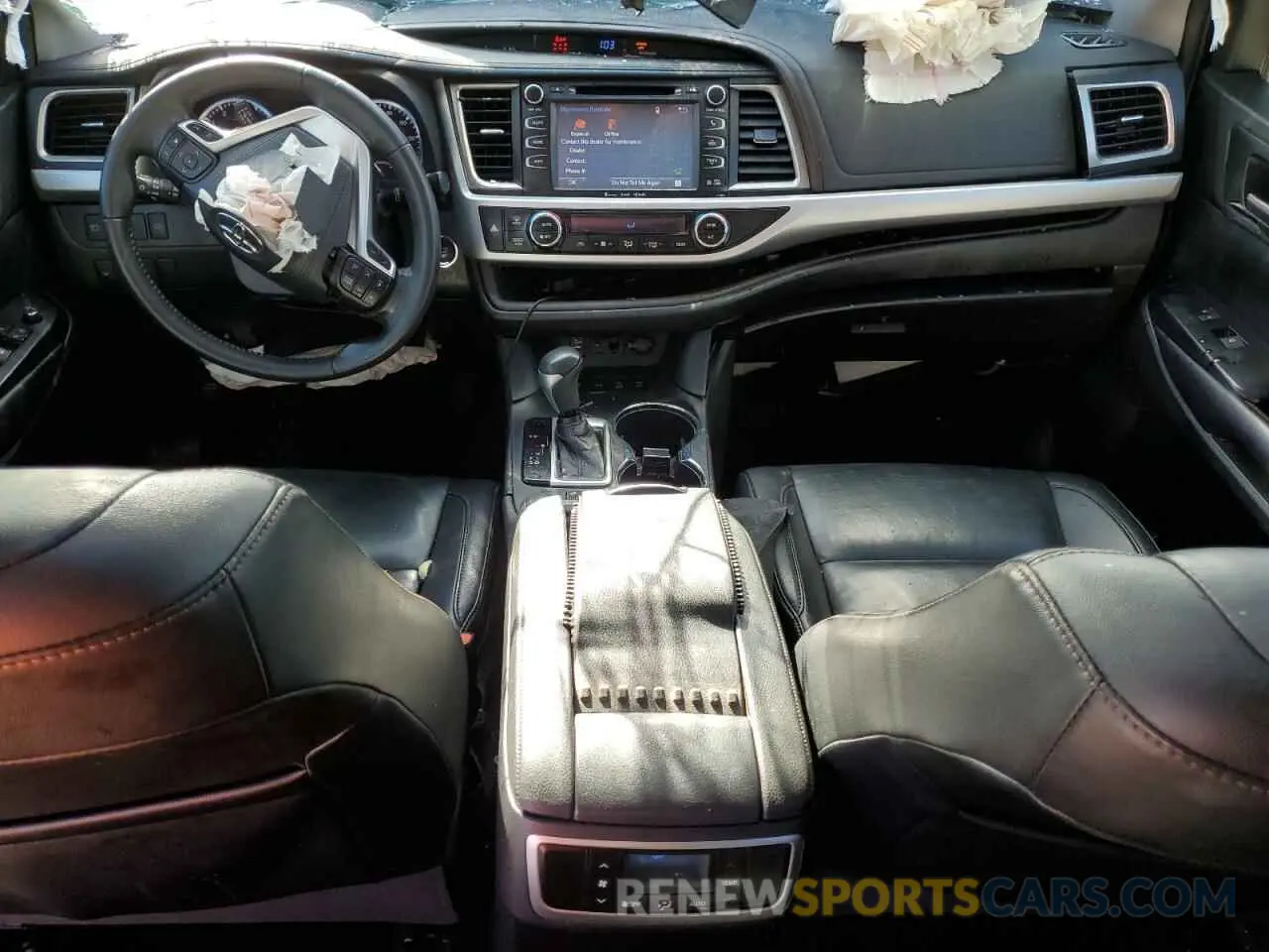 8 fotografías del automóvil dañado 5TDJZRFH0KS618463 TOYOTA HIGHLANDER 2019