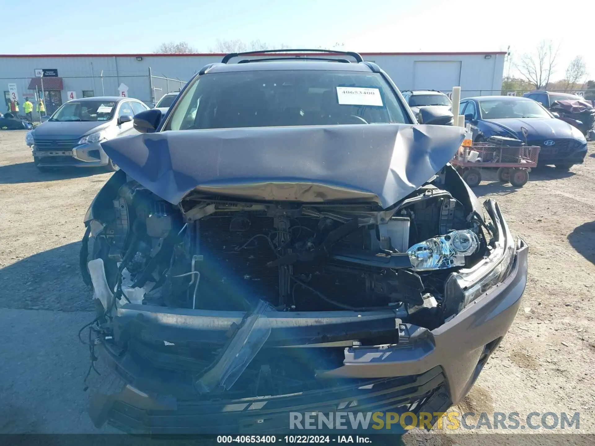 12 fotografías del automóvil dañado 5TDJZRFH0KS620830 TOYOTA HIGHLANDER 2019