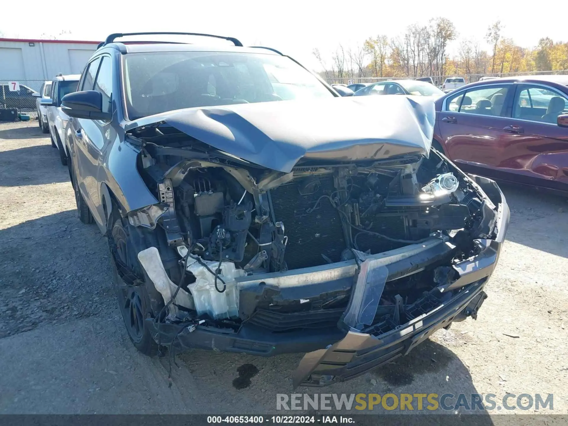 6 fotografías del automóvil dañado 5TDJZRFH0KS620830 TOYOTA HIGHLANDER 2019
