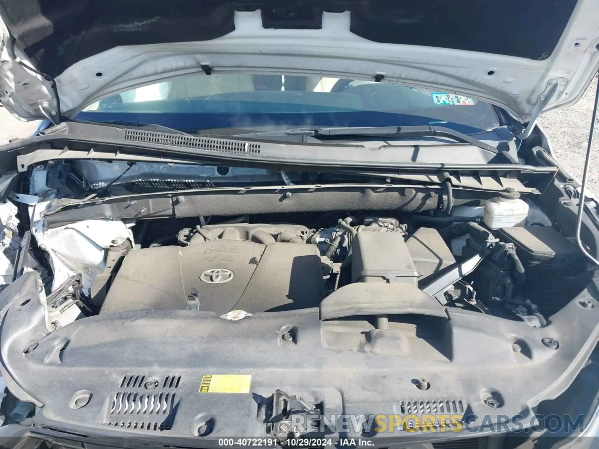 10 fotografías del automóvil dañado 5TDJZRFH0KS705473 TOYOTA HIGHLANDER 2019