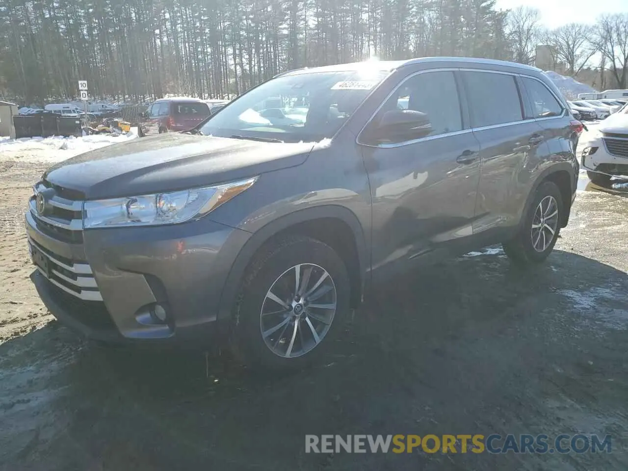 1 fotografías del automóvil dañado 5TDJZRFH0KS740465 TOYOTA HIGHLANDER 2019