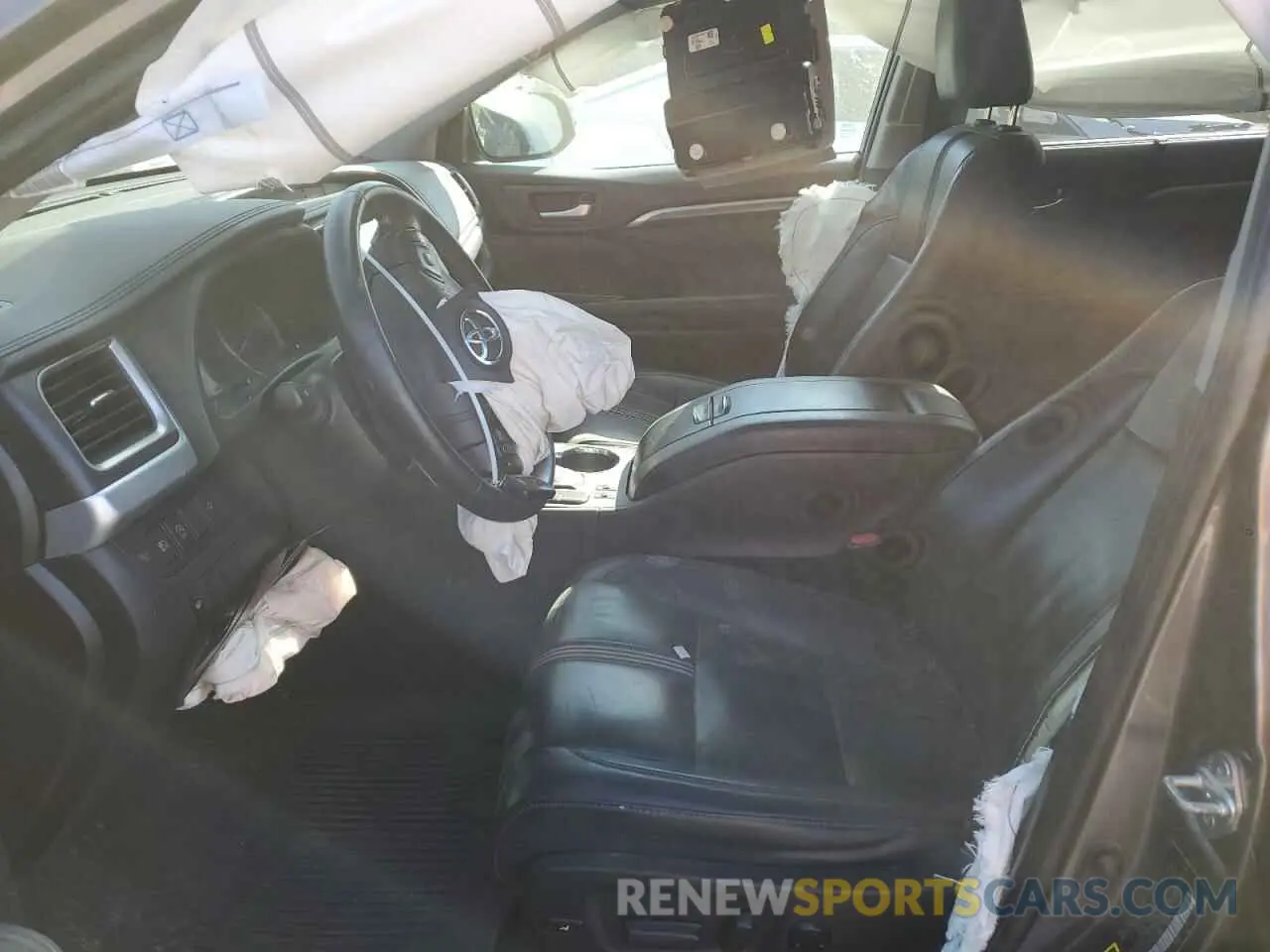 7 fotografías del automóvil dañado 5TDJZRFH1KS571993 TOYOTA HIGHLANDER 2019