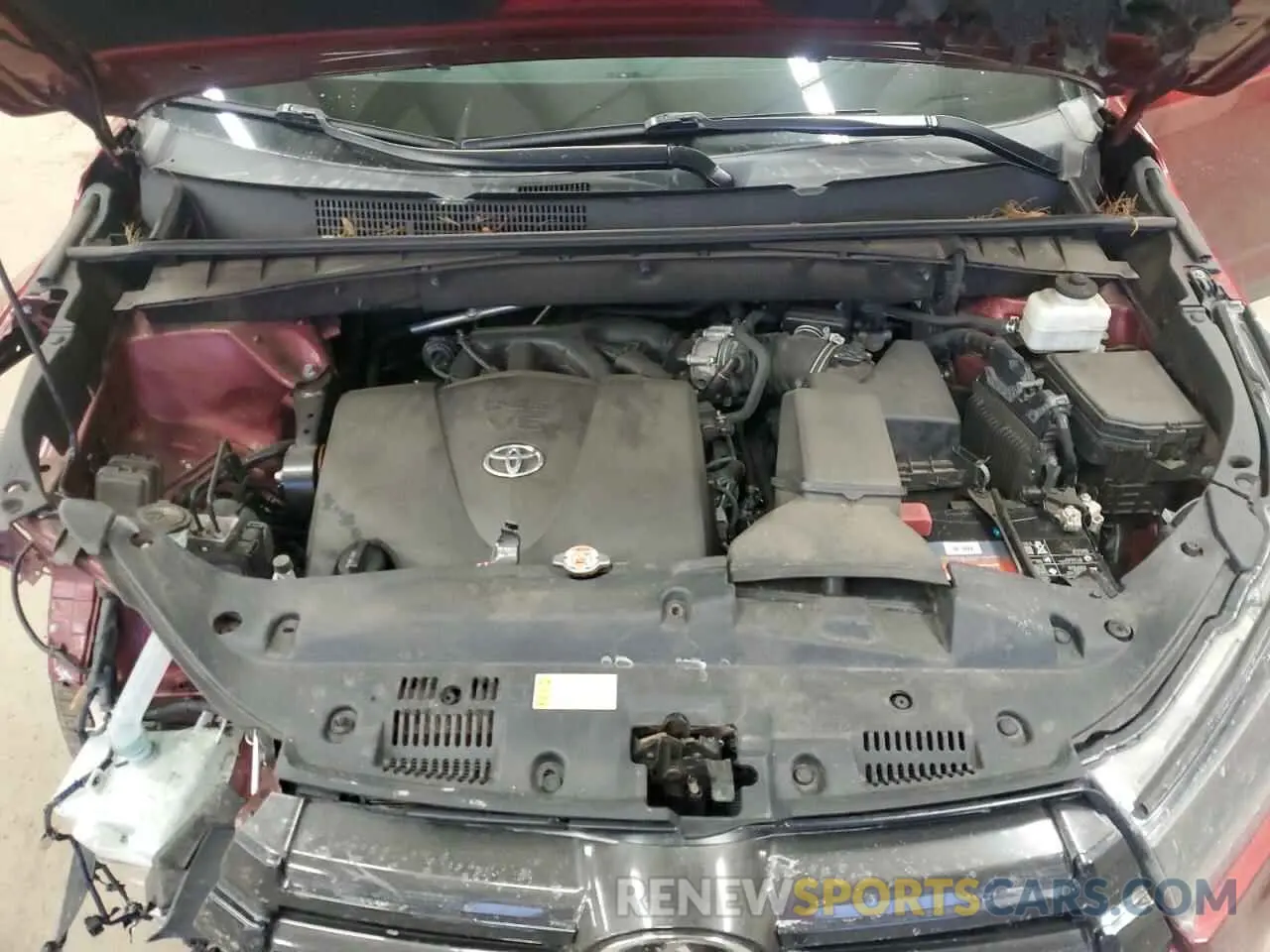 12 fotografías del automóvil dañado 5TDJZRFH1KS622330 TOYOTA HIGHLANDER 2019
