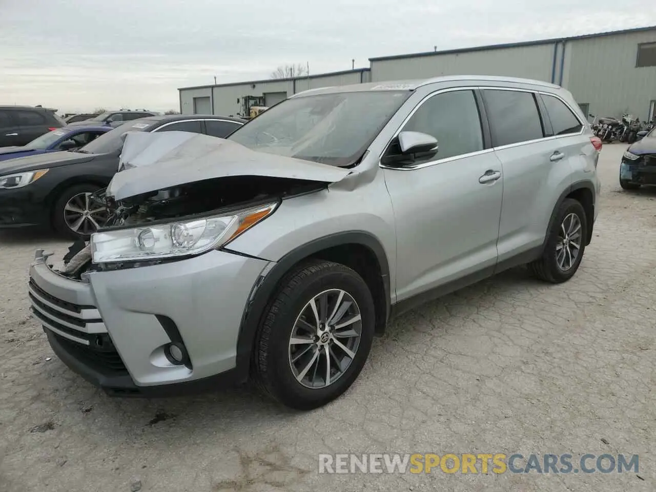 1 fotografías del automóvil dañado 5TDJZRFH1KS629567 TOYOTA HIGHLANDER 2019