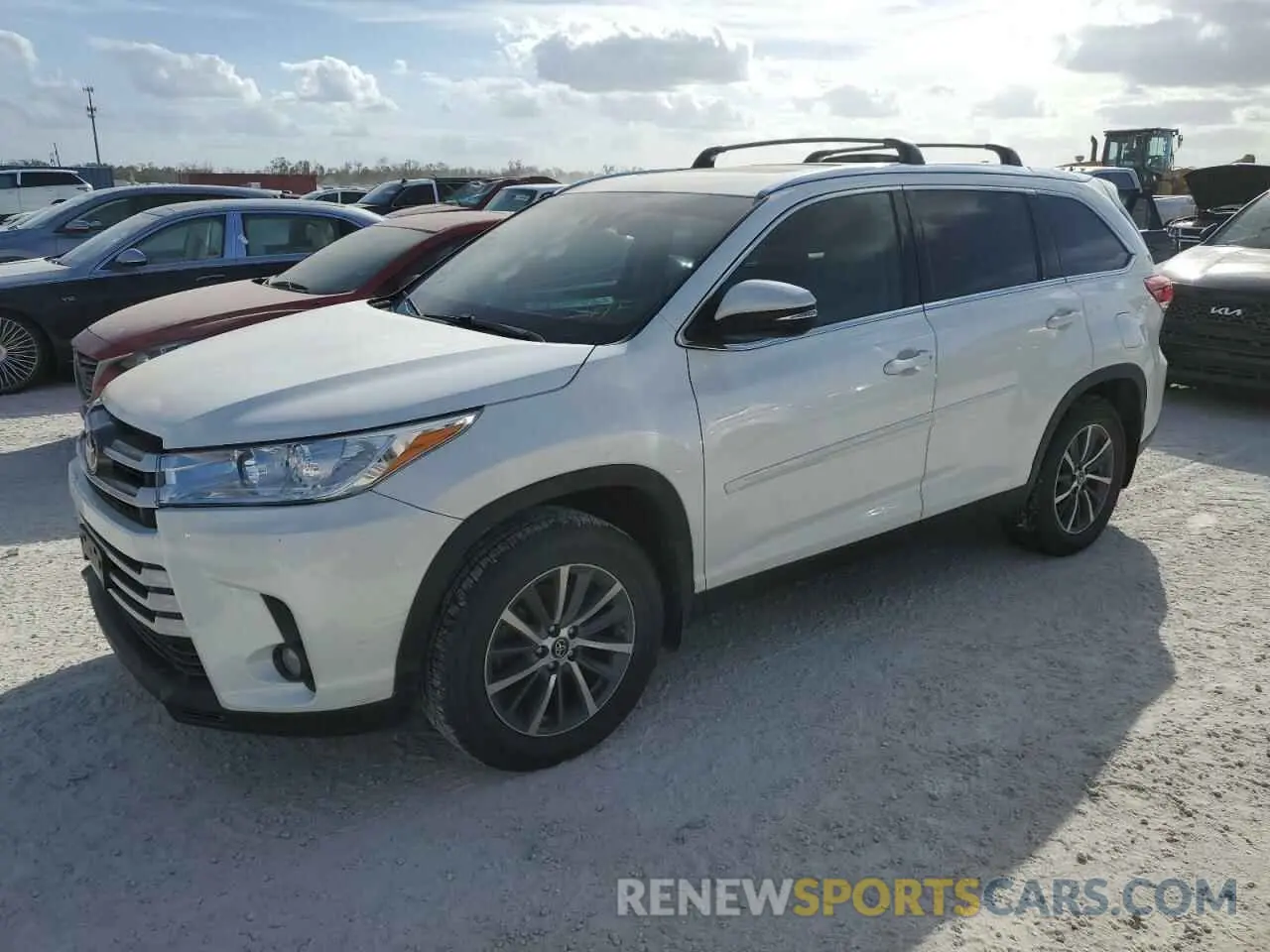 1 fotografías del automóvil dañado 5TDJZRFH1KS716109 TOYOTA HIGHLANDER 2019