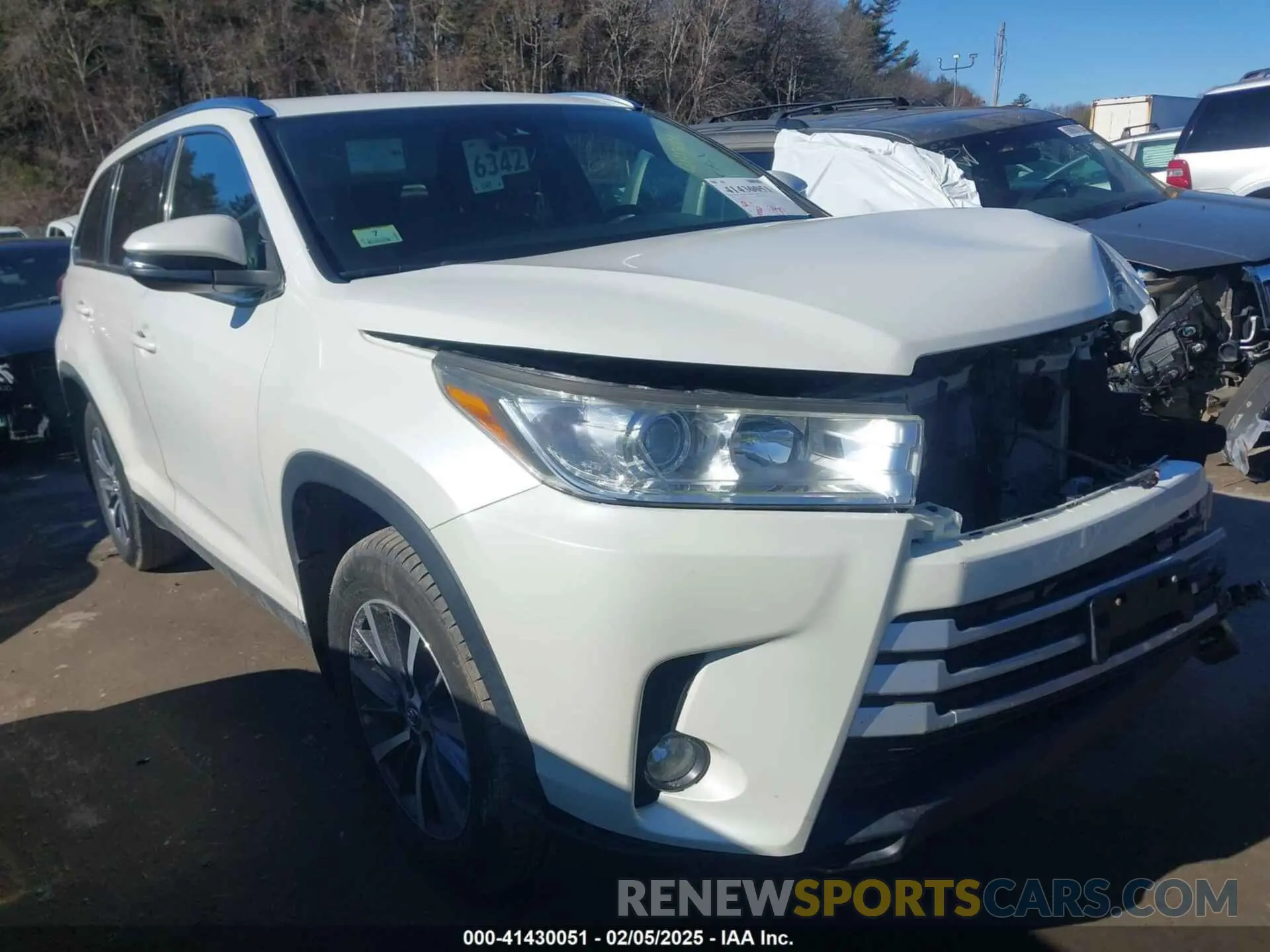 1 fotografías del automóvil dañado 5TDJZRFH1KS922403 TOYOTA HIGHLANDER 2019