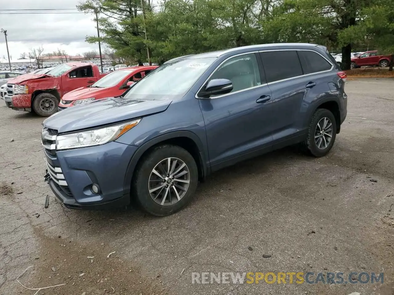 1 fotografías del automóvil dañado 5TDJZRFH1KS959127 TOYOTA HIGHLANDER 2019