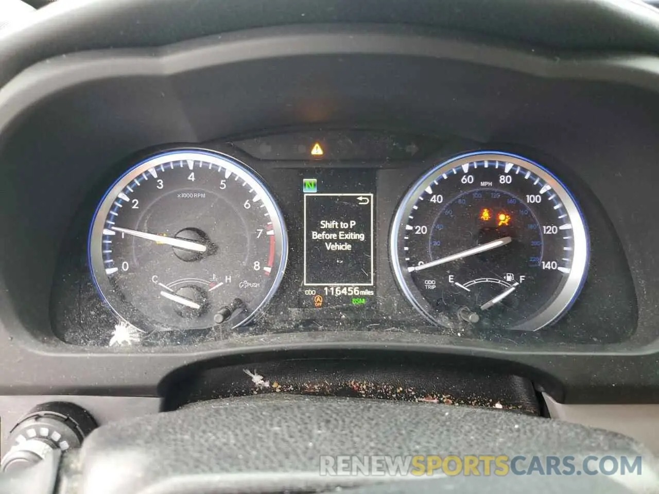 9 fotografías del automóvil dañado 5TDJZRFH1KS959127 TOYOTA HIGHLANDER 2019