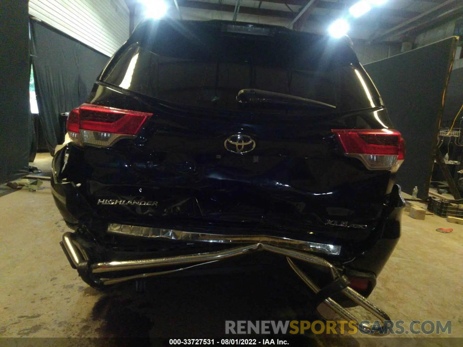6 fotografías del automóvil dañado 5TDJZRFH2KS587989 TOYOTA HIGHLANDER 2019