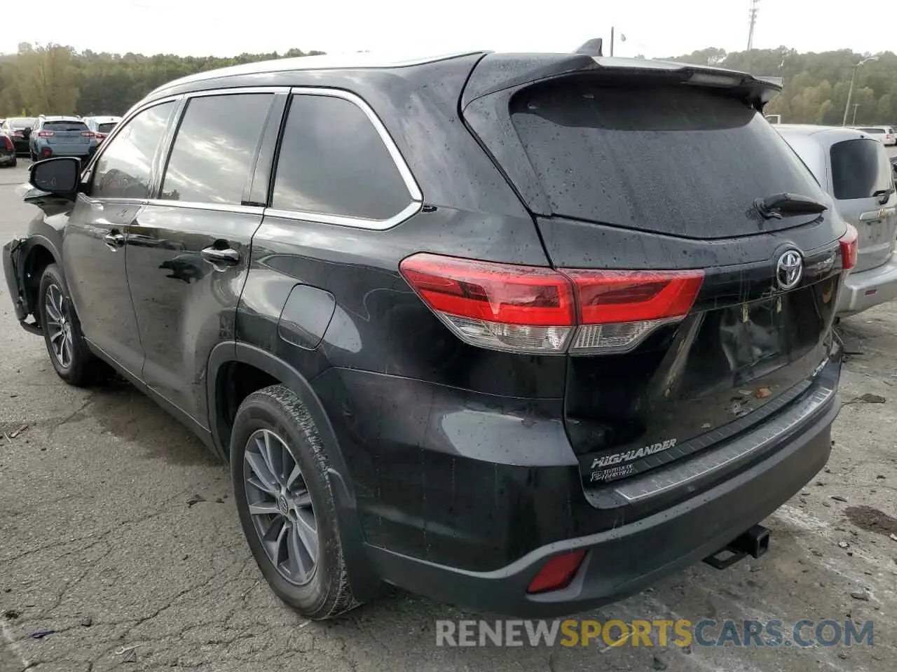 3 fotografías del automóvil dañado 5TDJZRFH2KS616276 TOYOTA HIGHLANDER 2019