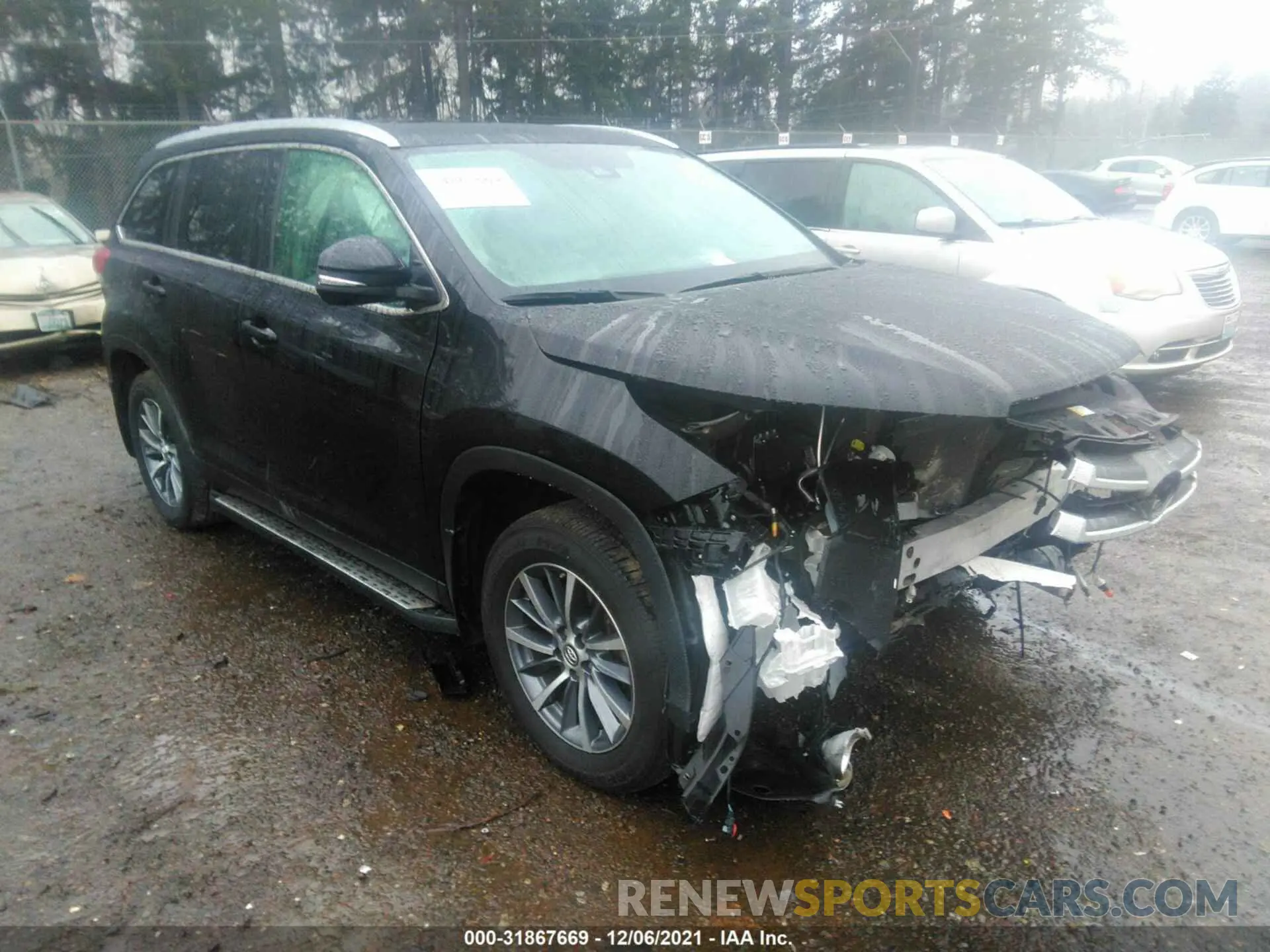 1 fotografías del automóvil dañado 5TDJZRFH2KS620215 TOYOTA HIGHLANDER 2019