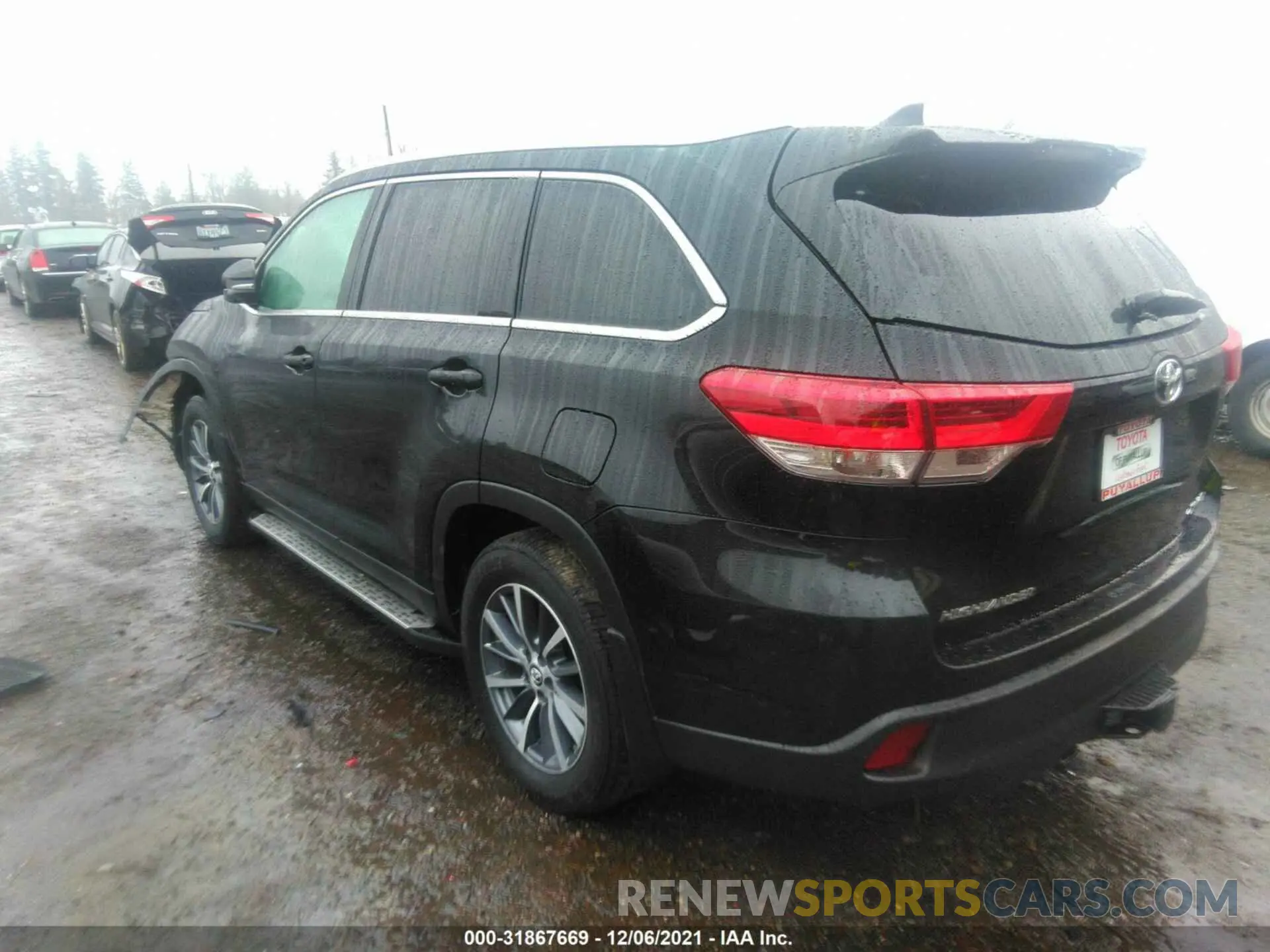 3 fotografías del automóvil dañado 5TDJZRFH2KS620215 TOYOTA HIGHLANDER 2019