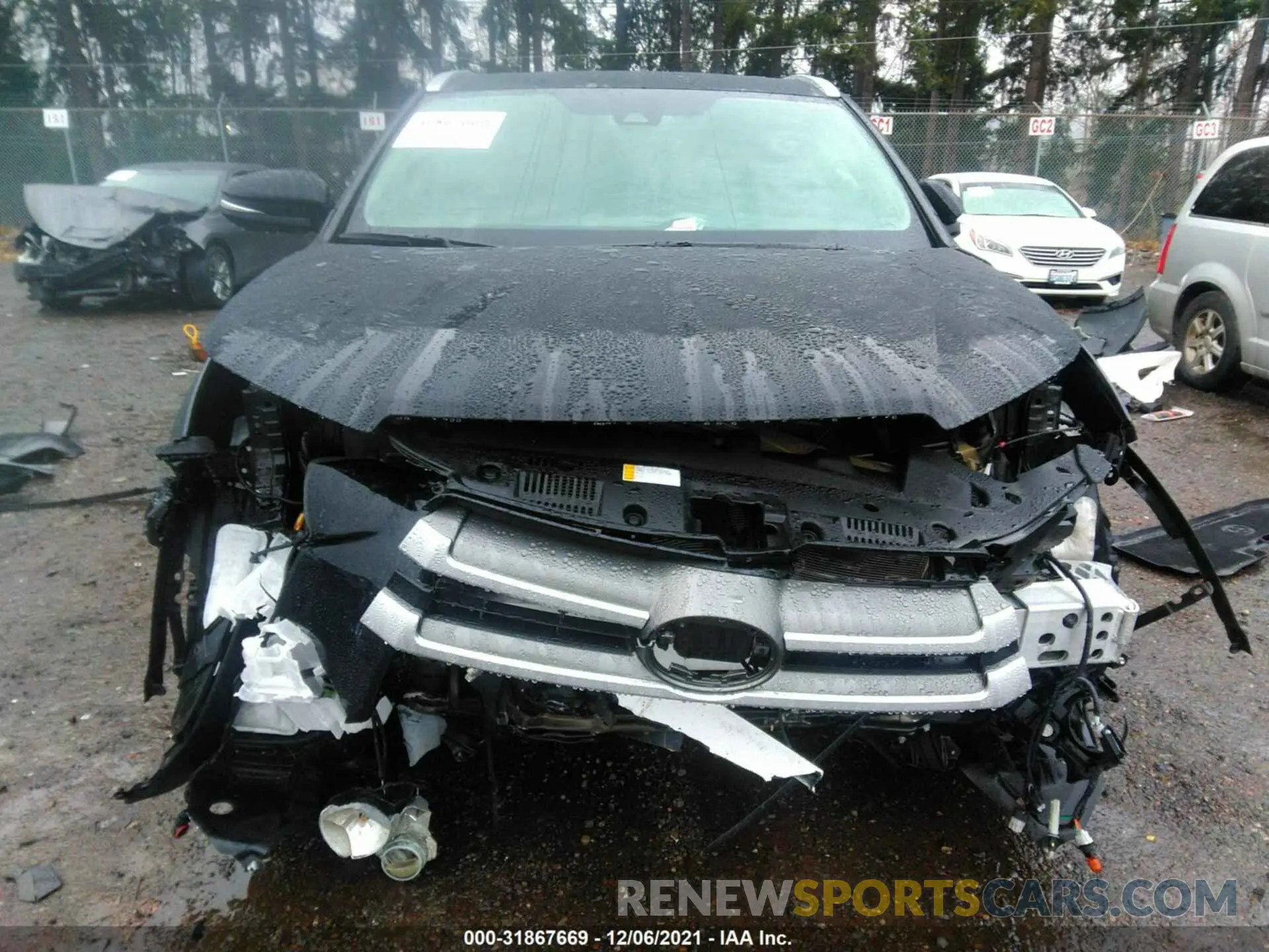 6 fotografías del automóvil dañado 5TDJZRFH2KS620215 TOYOTA HIGHLANDER 2019