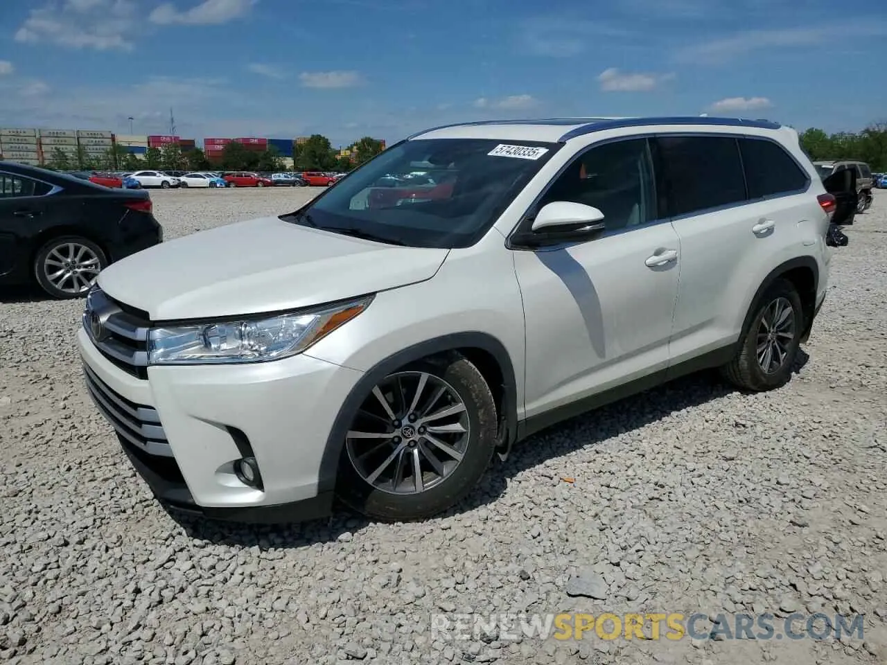 1 fotografías del automóvil dañado 5TDJZRFH2KS626015 TOYOTA HIGHLANDER 2019