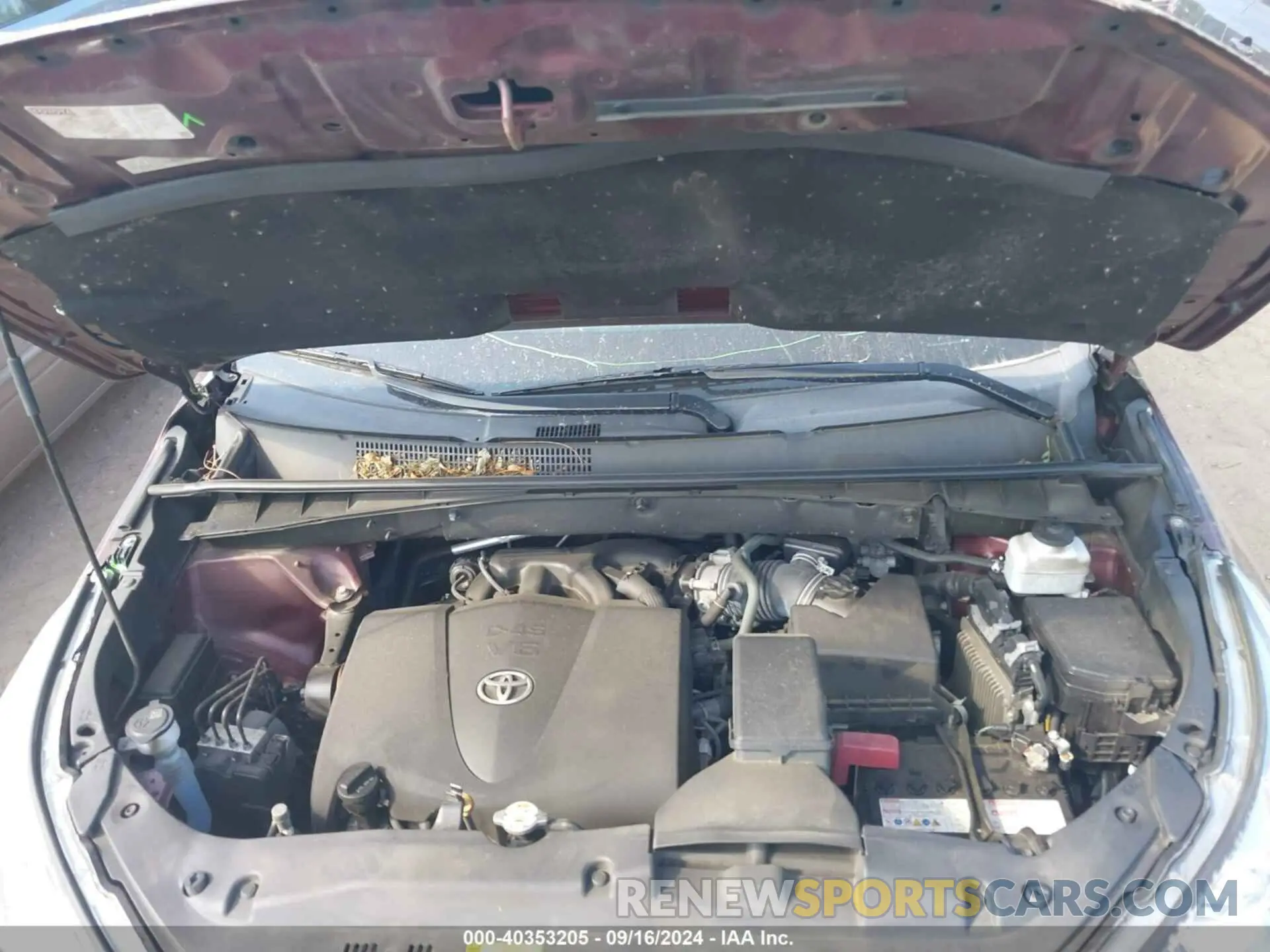 10 fotografías del automóvil dañado 5TDJZRFH2KS704356 TOYOTA HIGHLANDER 2019