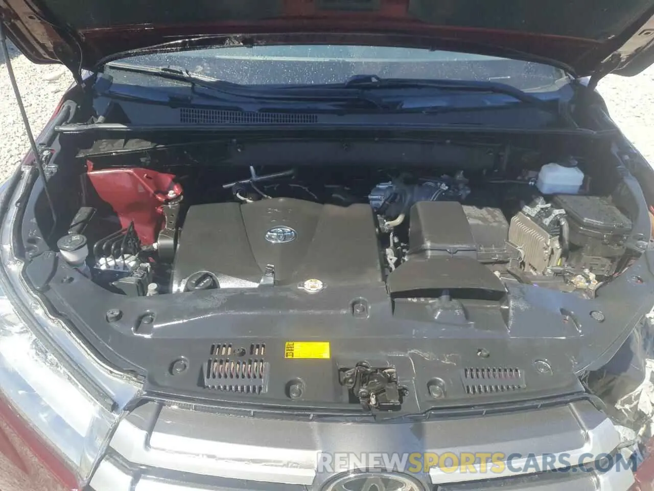 11 fotografías del automóvil dañado 5TDJZRFH2KS988314 TOYOTA HIGHLANDER 2019