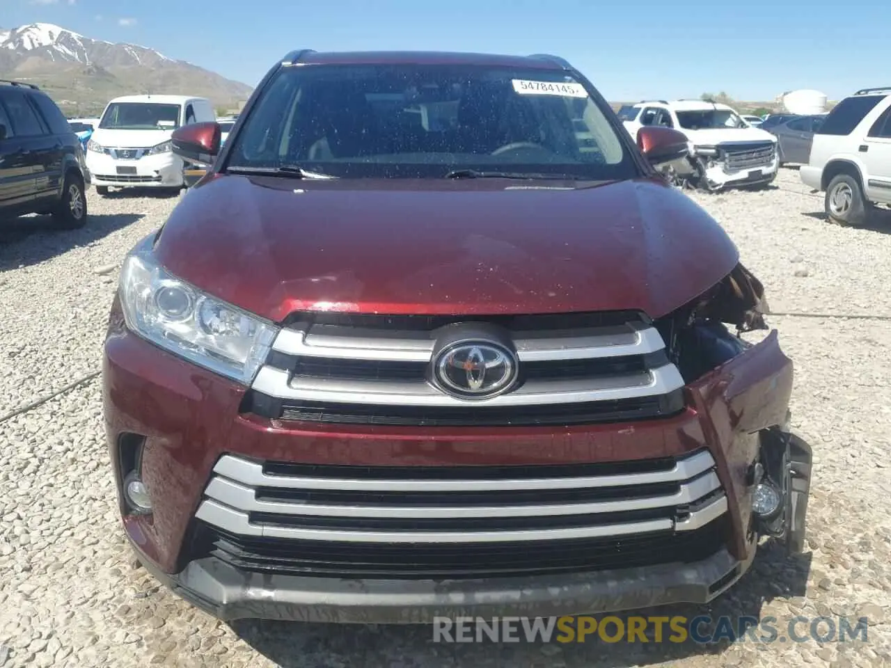 5 fotografías del automóvil dañado 5TDJZRFH2KS988314 TOYOTA HIGHLANDER 2019