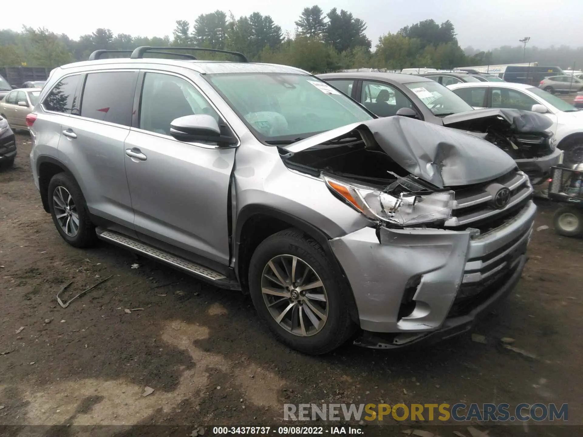 1 fotografías del automóvil dañado 5TDJZRFH3KS562731 TOYOTA HIGHLANDER 2019