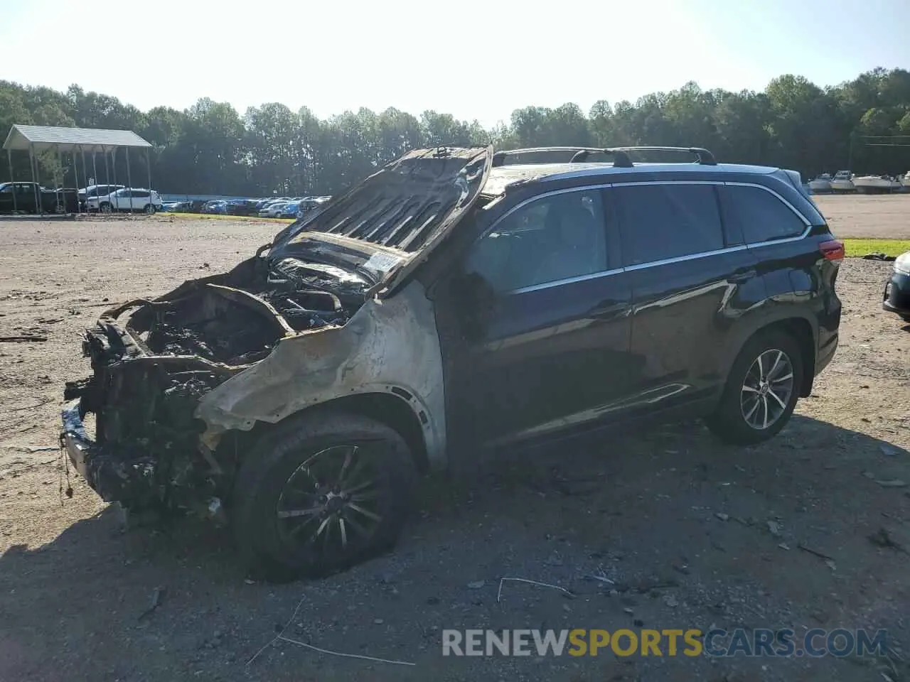 1 fotografías del automóvil dañado 5TDJZRFH3KS623947 TOYOTA HIGHLANDER 2019