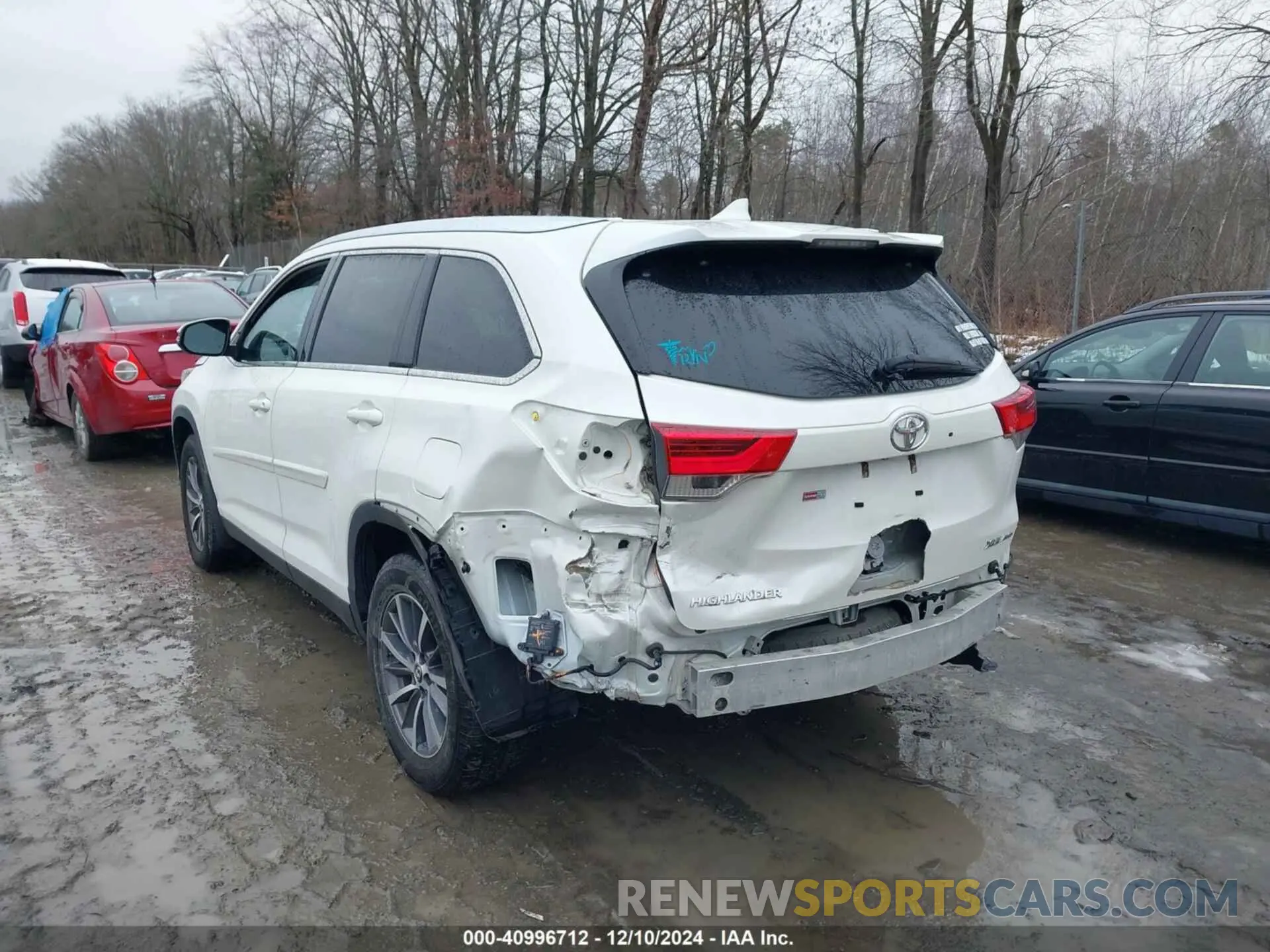 6 fotografías del automóvil dañado 5TDJZRFH3KS709839 TOYOTA HIGHLANDER 2019