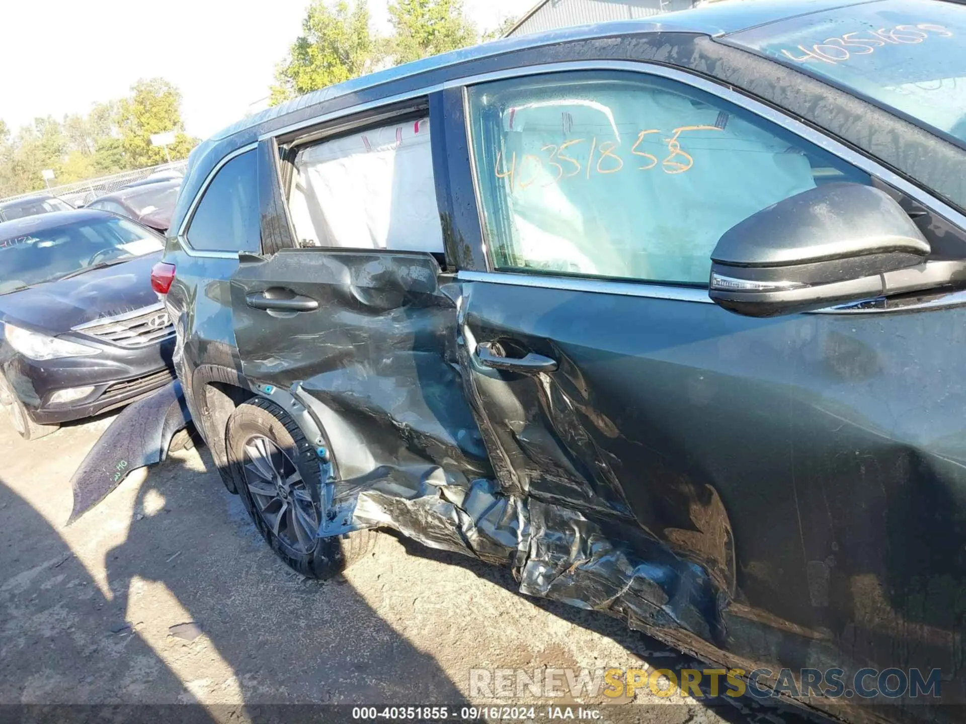 6 fotografías del automóvil dañado 5TDJZRFH3KS998544 TOYOTA HIGHLANDER 2019