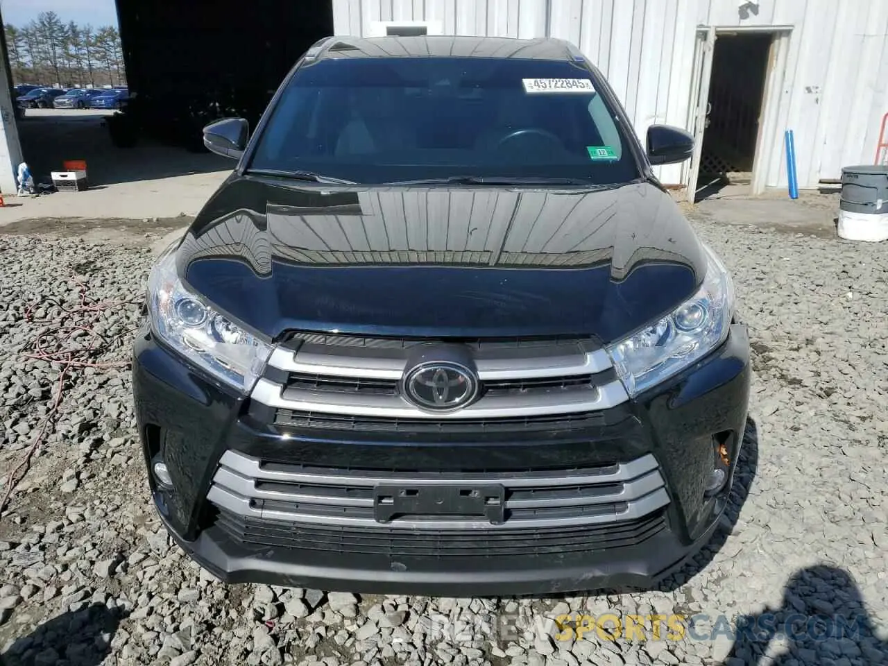 5 fotografías del automóvil dañado 5TDJZRFH4KS571177 TOYOTA HIGHLANDER 2019