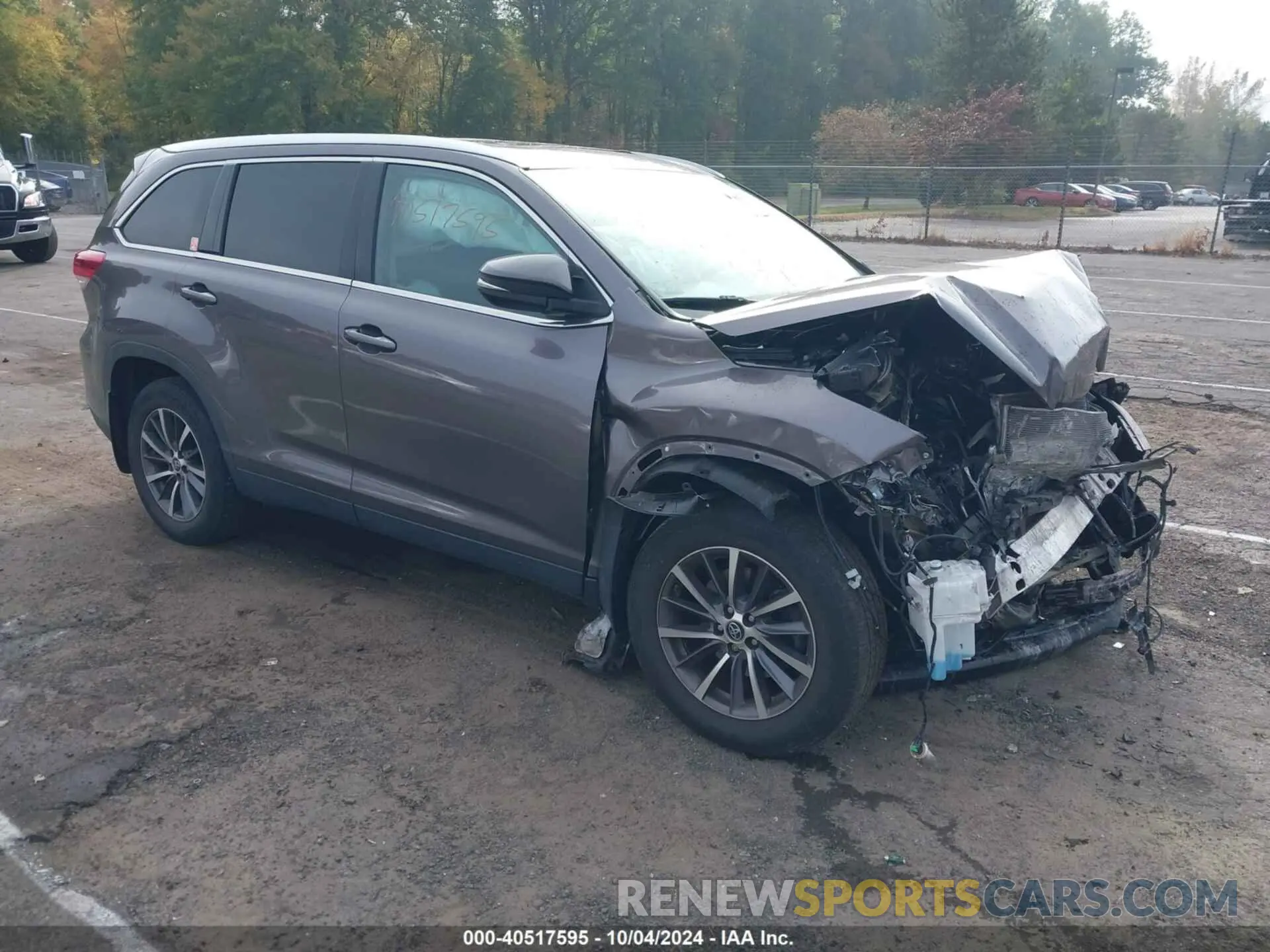 1 fotografías del automóvil dañado 5TDJZRFH4KS576816 TOYOTA HIGHLANDER 2019