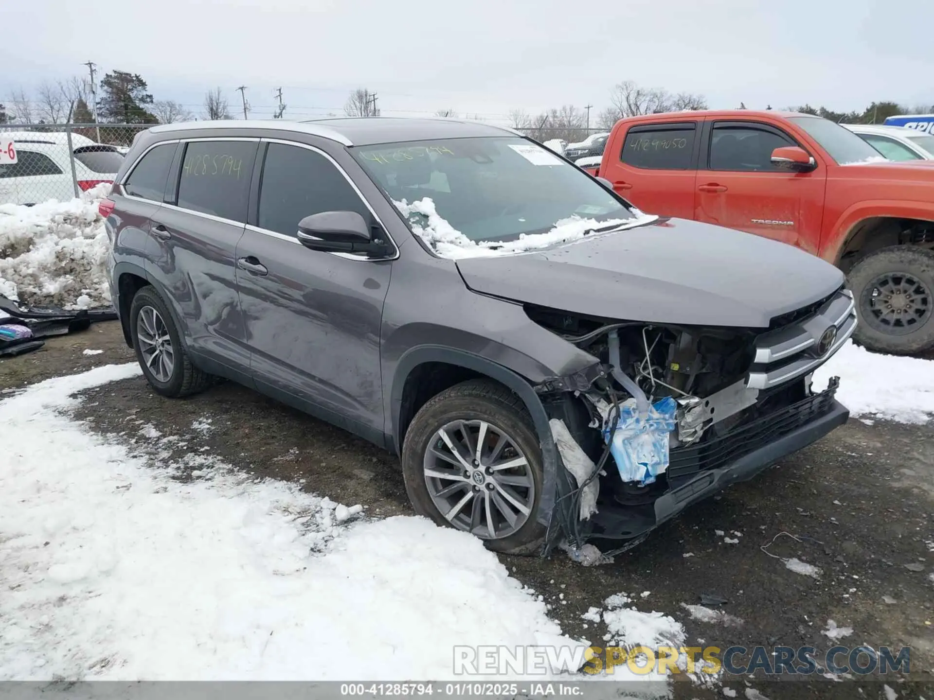 1 fotografías del automóvil dañado 5TDJZRFH4KS589338 TOYOTA HIGHLANDER 2019