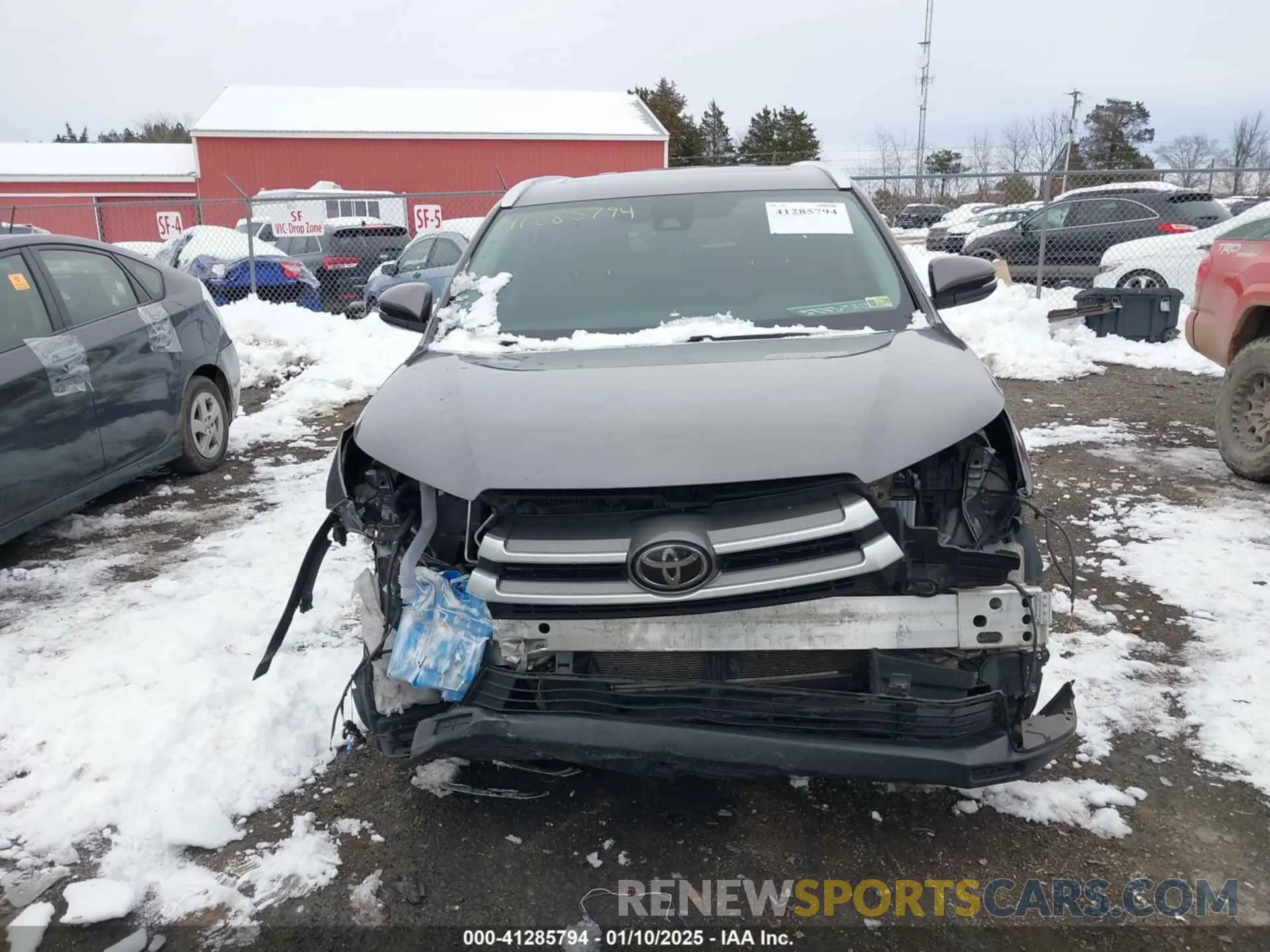 12 fotografías del automóvil dañado 5TDJZRFH4KS589338 TOYOTA HIGHLANDER 2019