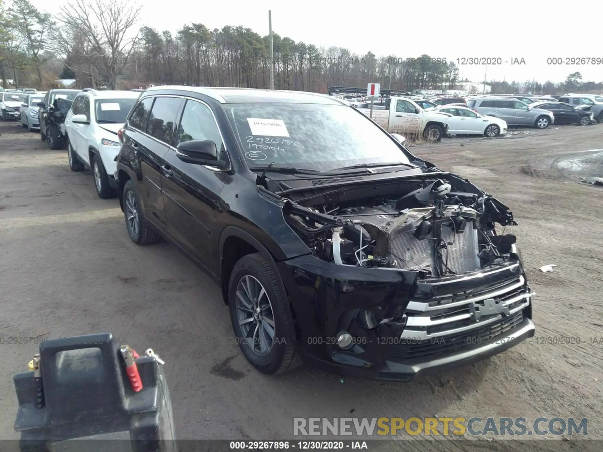 1 fotografías del automóvil dañado 5TDJZRFH4KS613086 TOYOTA HIGHLANDER 2019