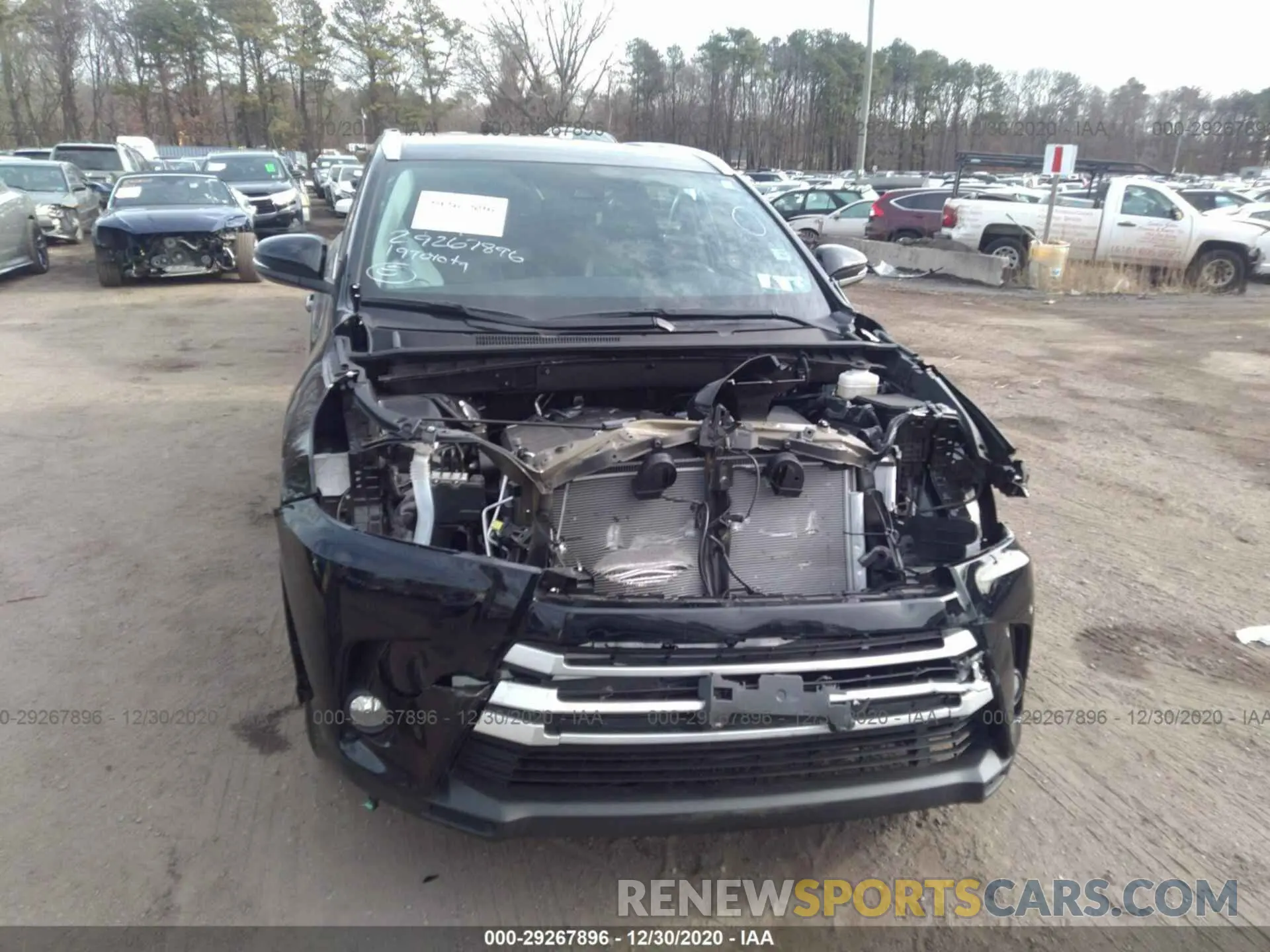 6 fotografías del automóvil dañado 5TDJZRFH4KS613086 TOYOTA HIGHLANDER 2019