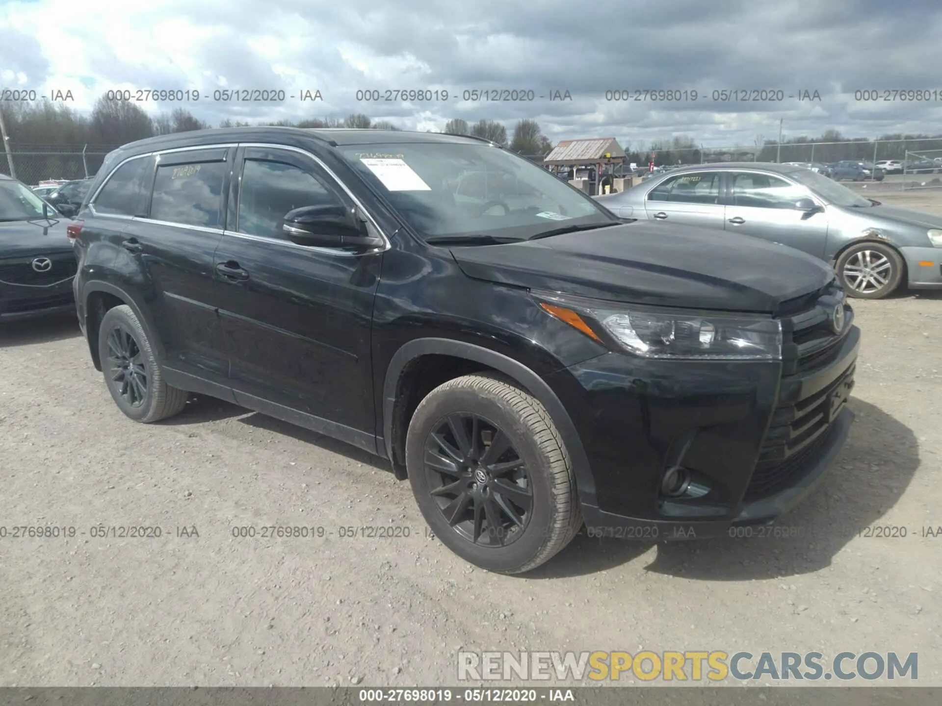 1 fotografías del automóvil dañado 5TDJZRFH4KS620278 TOYOTA HIGHLANDER 2019