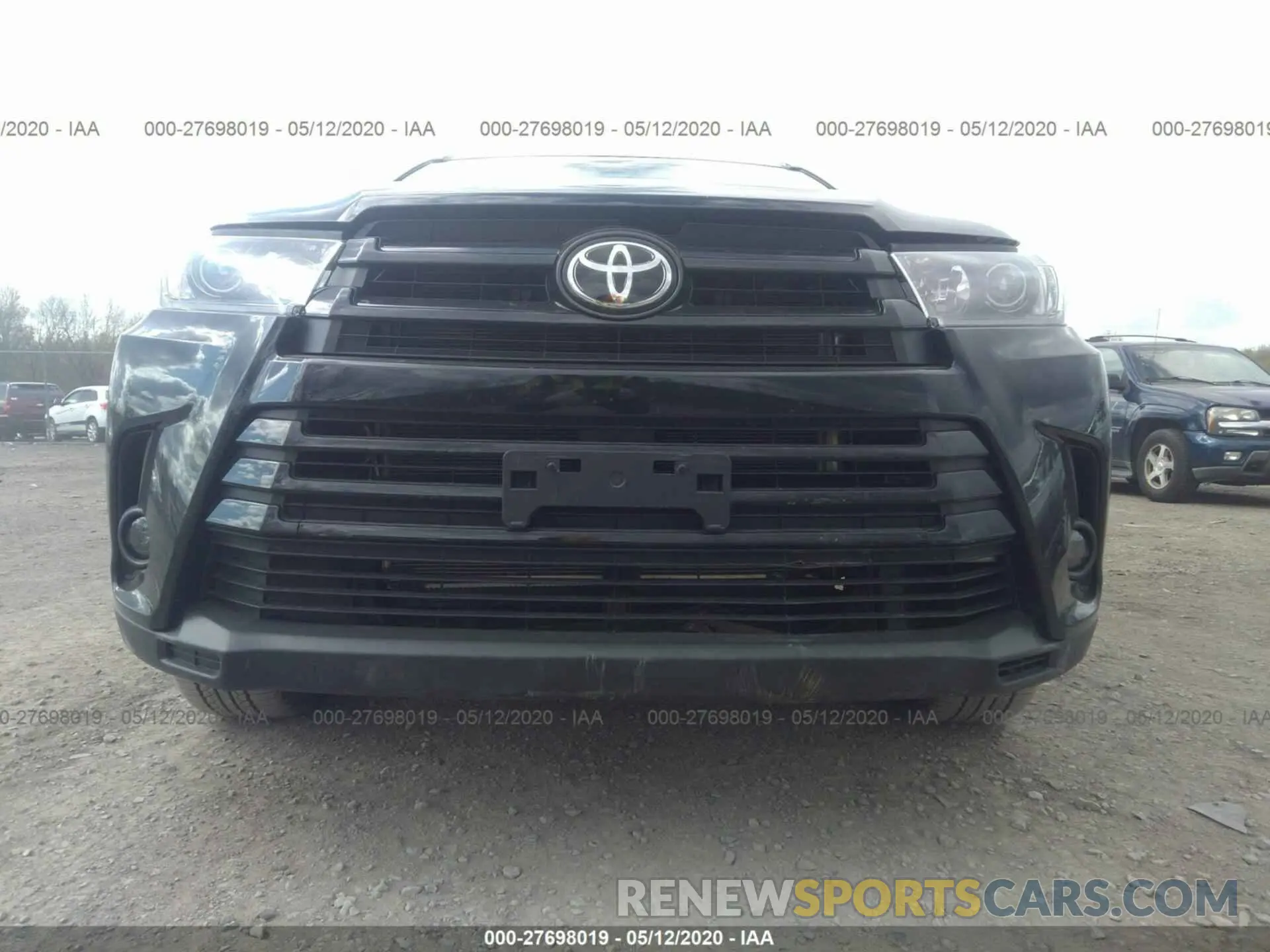 6 fotografías del automóvil dañado 5TDJZRFH4KS620278 TOYOTA HIGHLANDER 2019