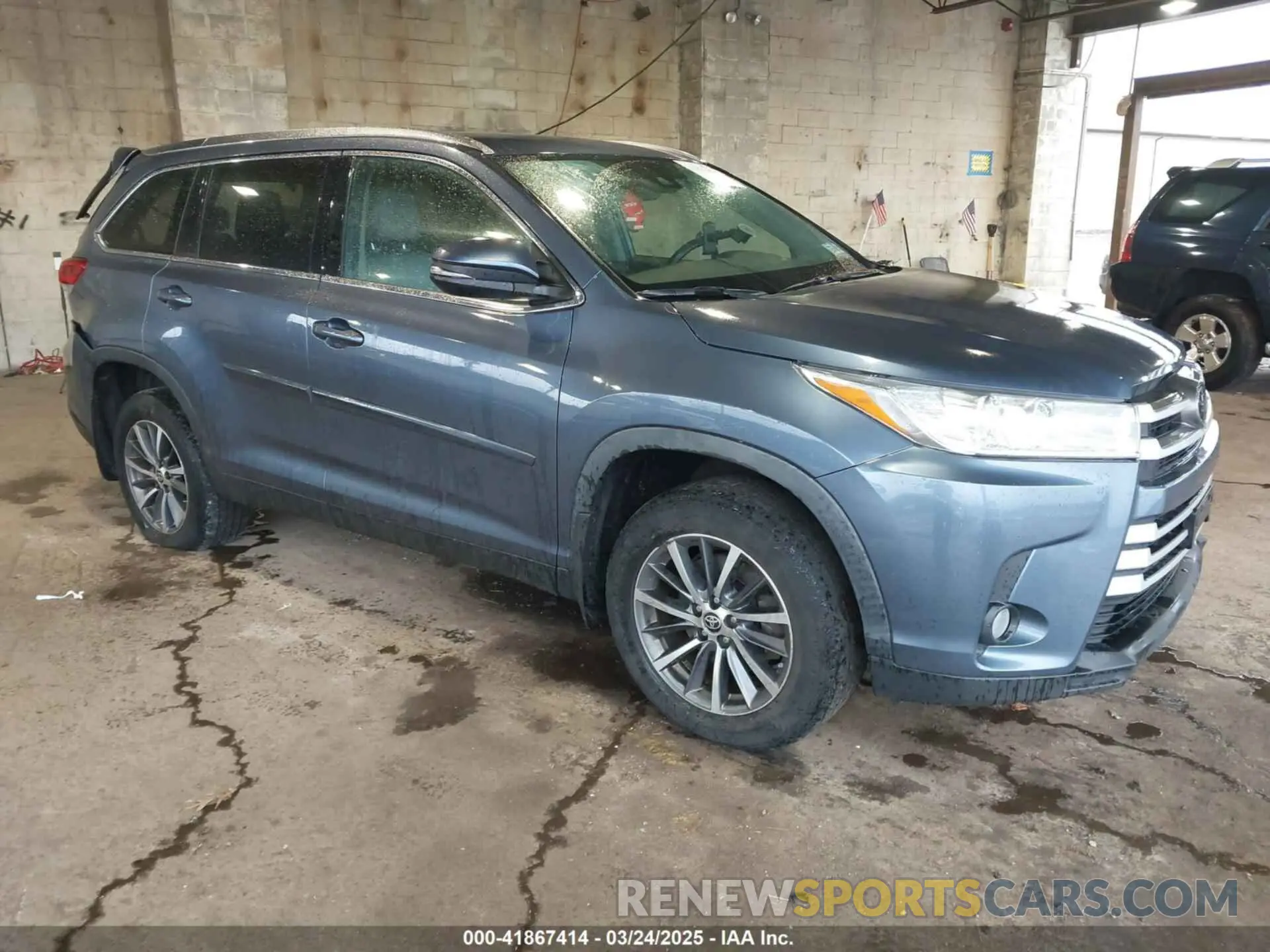 1 fotografías del automóvil dañado 5TDJZRFH4KS747306 TOYOTA HIGHLANDER 2019