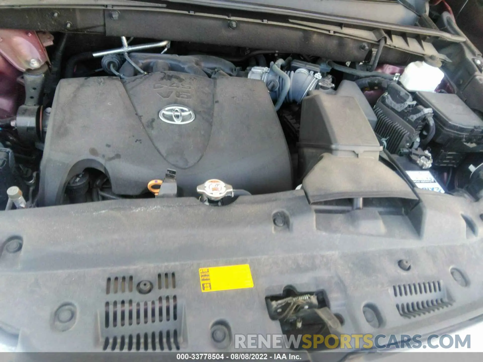 10 fotografías del automóvil dañado 5TDJZRFH4KS978951 TOYOTA HIGHLANDER 2019