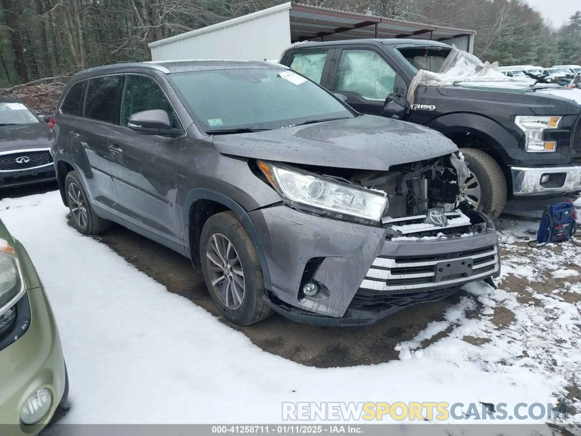 1 fotografías del automóvil dañado 5TDJZRFH4KS983325 TOYOTA HIGHLANDER 2019