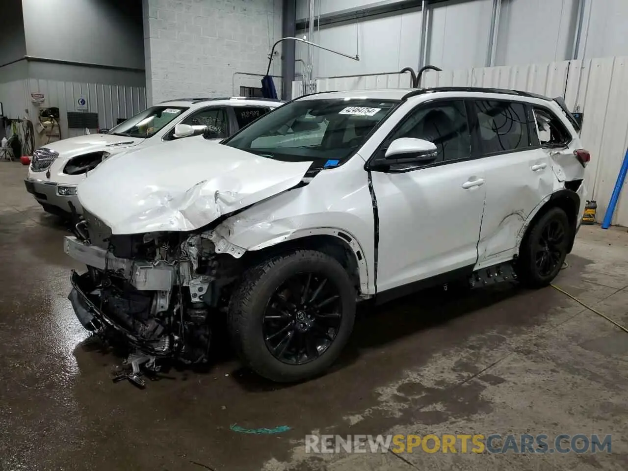 1 fotografías del automóvil dañado 5TDJZRFH5KS563072 TOYOTA HIGHLANDER 2019