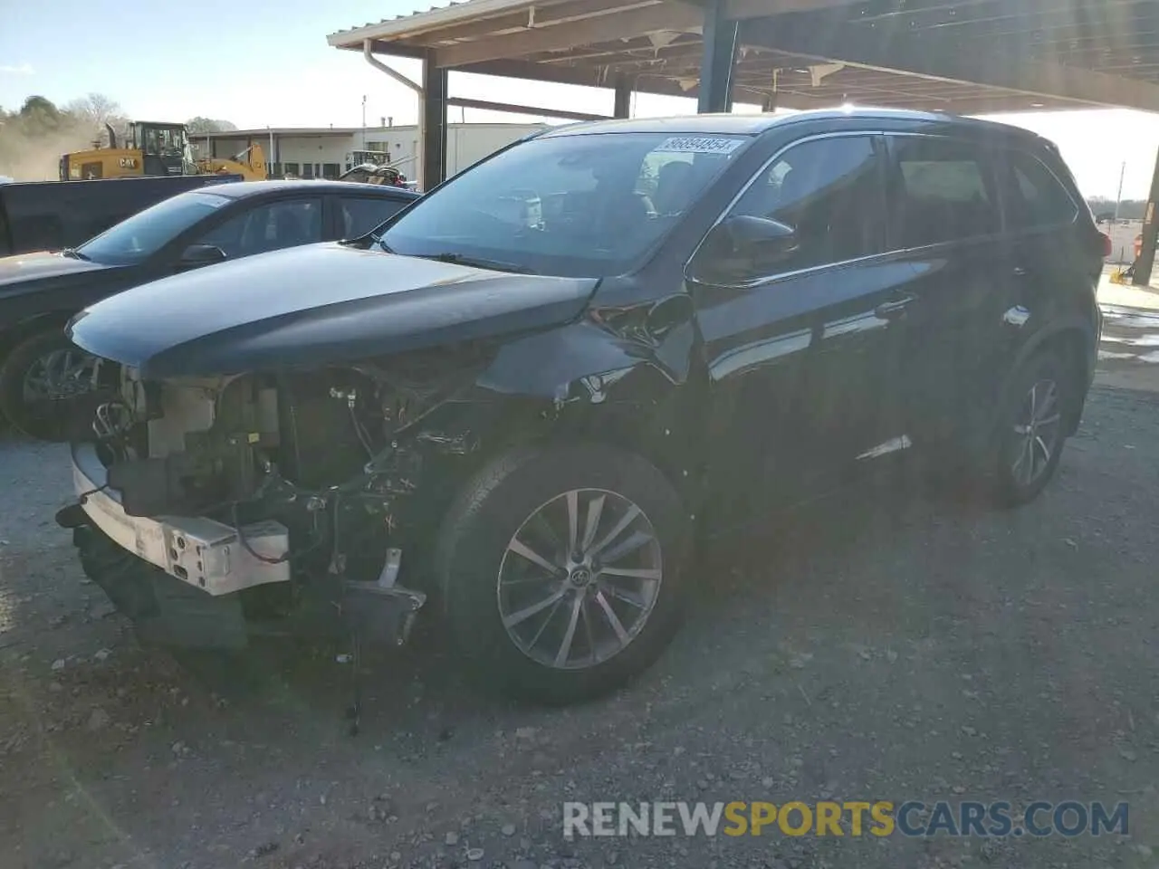 1 fotografías del automóvil dañado 5TDJZRFH5KS591809 TOYOTA HIGHLANDER 2019