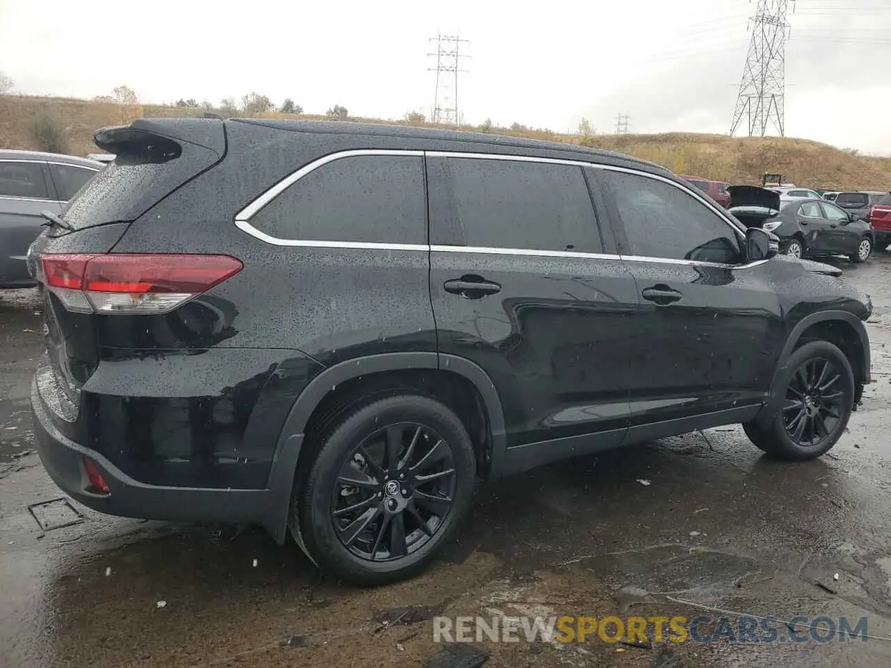 3 fotografías del automóvil dañado 5TDJZRFH5KS606535 TOYOTA HIGHLANDER 2019