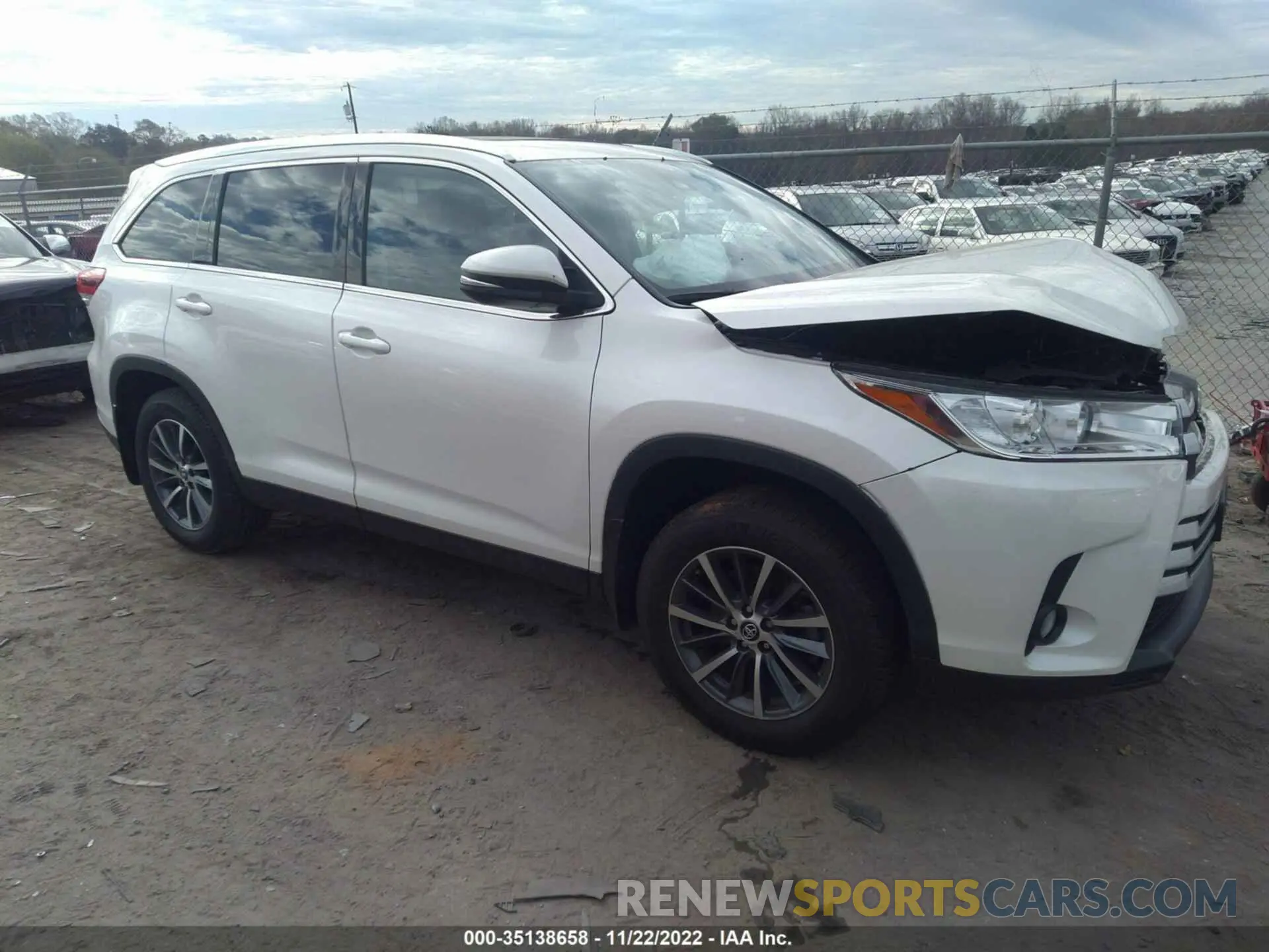 1 fotografías del automóvil dañado 5TDJZRFH5KS619222 TOYOTA HIGHLANDER 2019