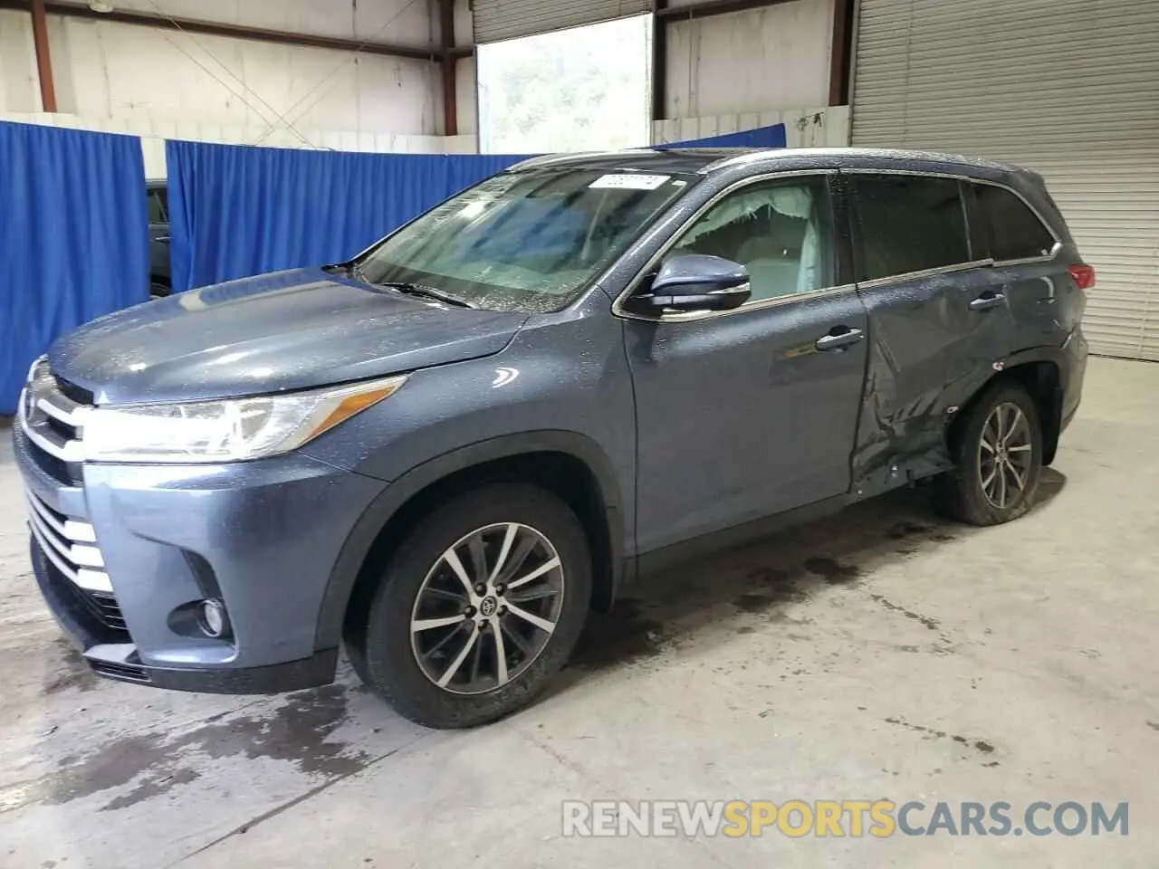 1 fotografías del automóvil dañado 5TDJZRFH5KS714752 TOYOTA HIGHLANDER 2019