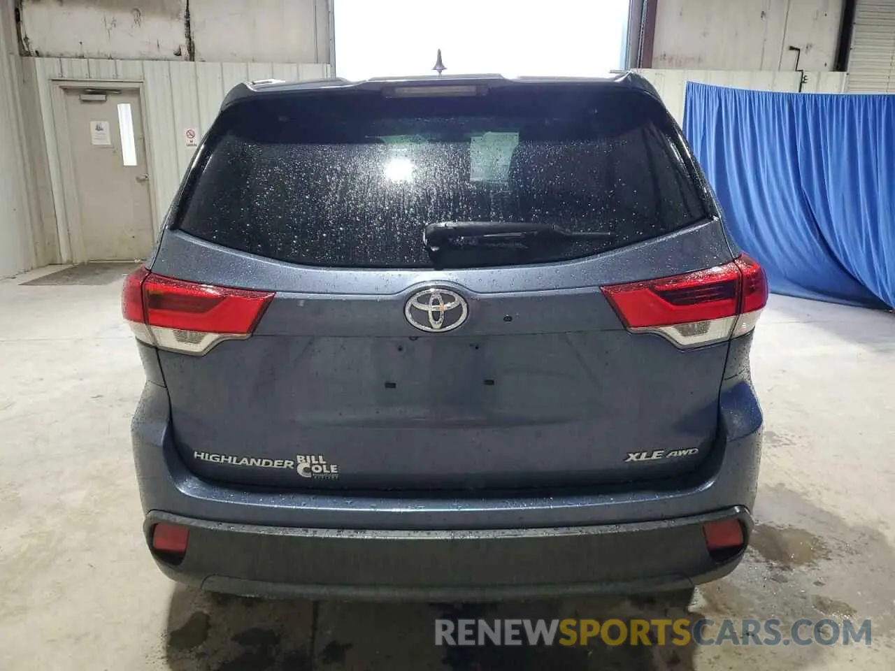 6 fotografías del automóvil dañado 5TDJZRFH5KS714752 TOYOTA HIGHLANDER 2019