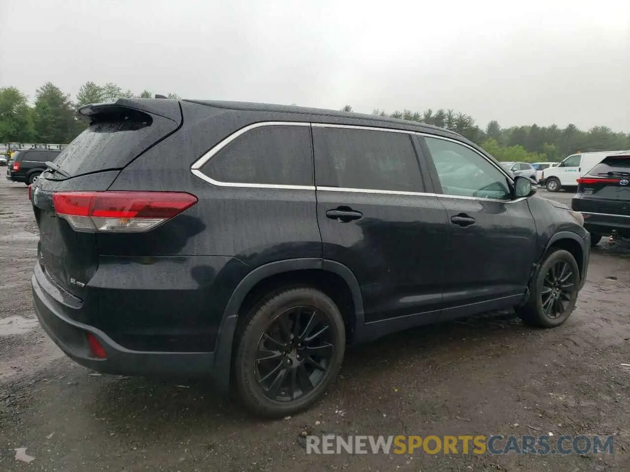 3 fotografías del automóvil dañado 5TDJZRFH7KS577863 TOYOTA HIGHLANDER 2019