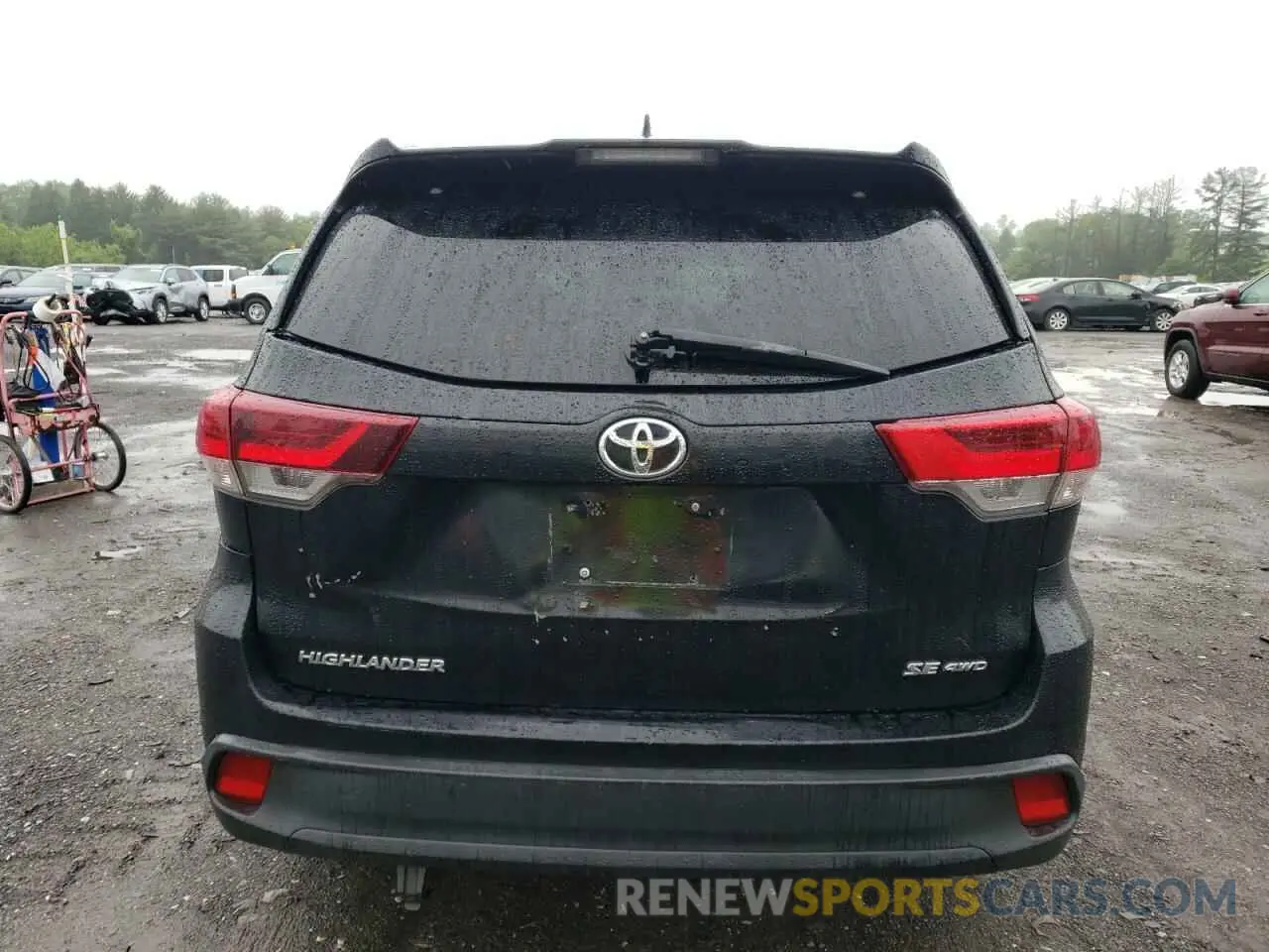 6 fotografías del automóvil dañado 5TDJZRFH7KS577863 TOYOTA HIGHLANDER 2019