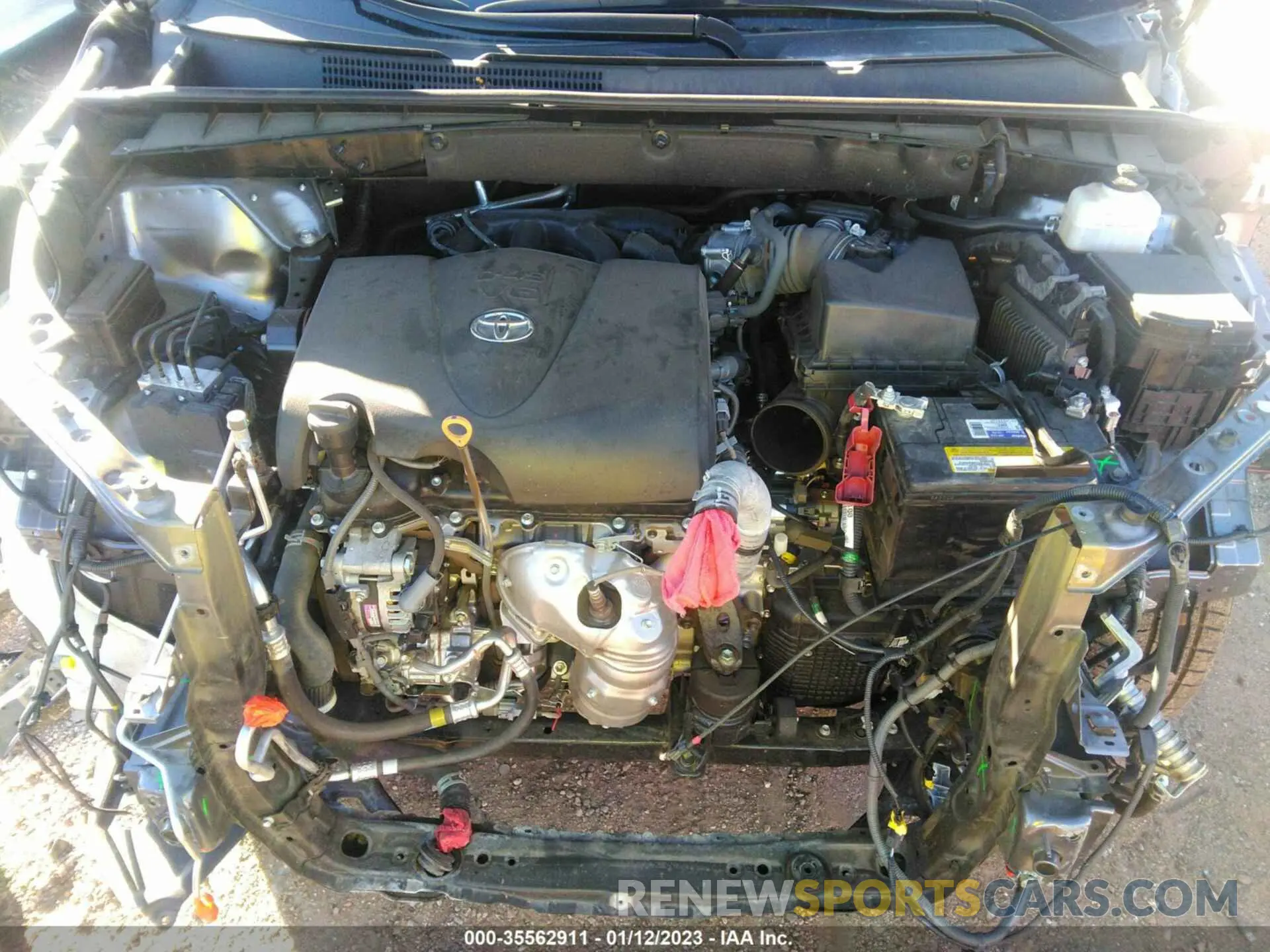 10 fotografías del automóvil dañado 5TDJZRFH7KS581167 TOYOTA HIGHLANDER 2019