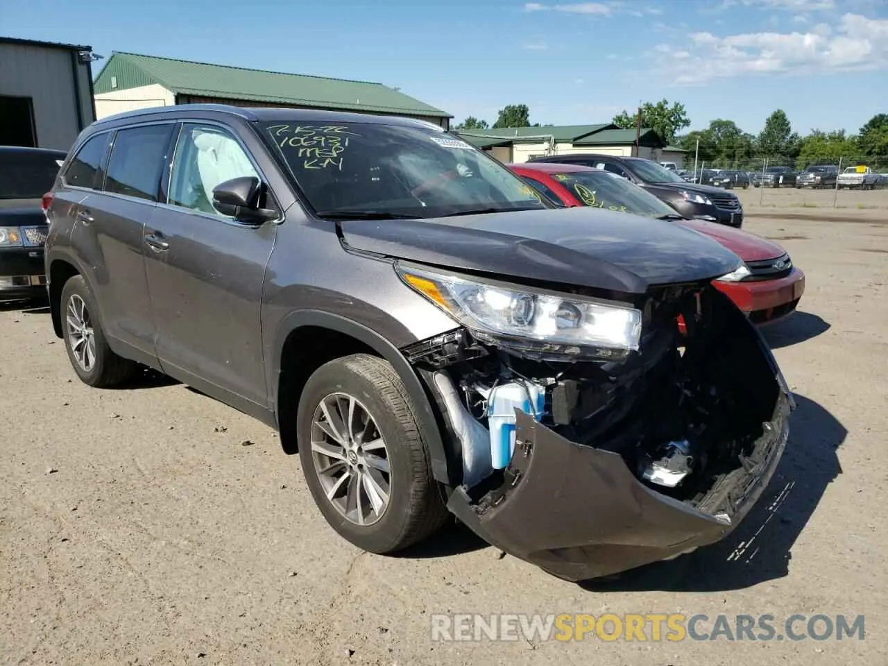 1 fotografías del automóvil dañado 5TDJZRFH7KS602891 TOYOTA HIGHLANDER 2019