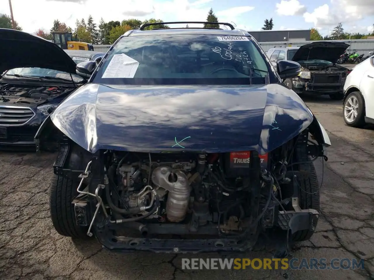 5 fotografías del automóvil dañado 5TDJZRFH7KS745744 TOYOTA HIGHLANDER 2019