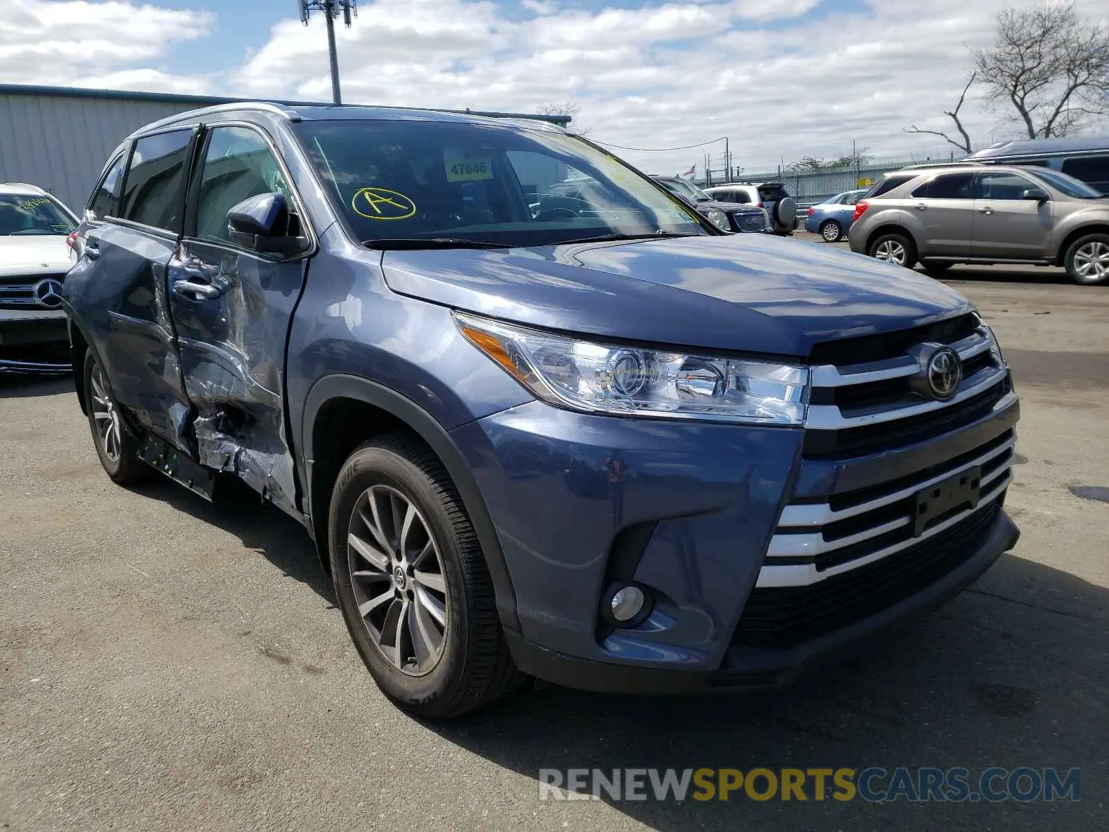 1 fotografías del automóvil dañado 5TDJZRFH7KS916315 TOYOTA HIGHLANDER 2019