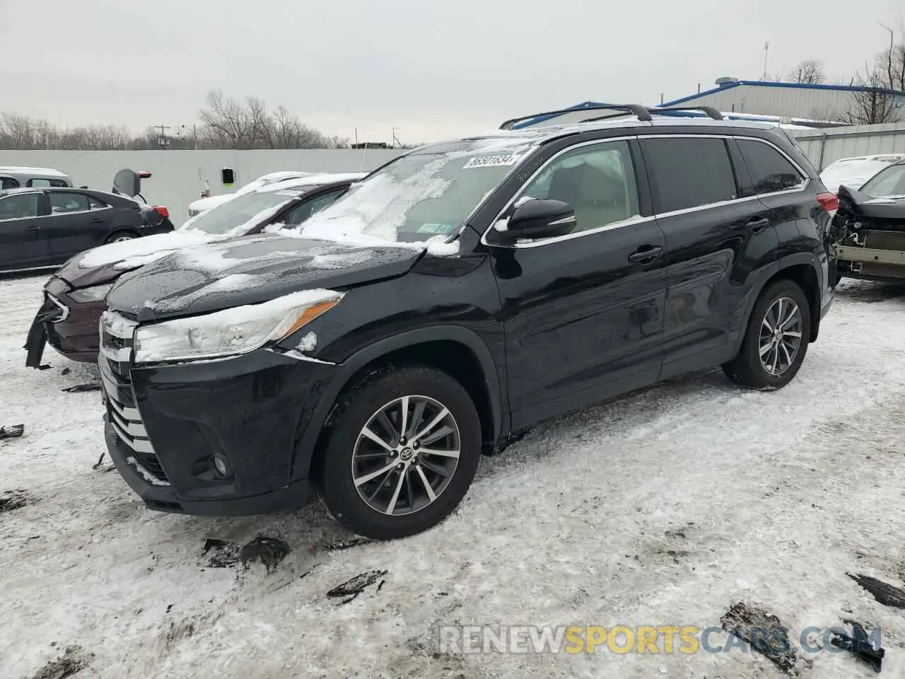 1 fotografías del automóvil dañado 5TDJZRFH8KS603676 TOYOTA HIGHLANDER 2019