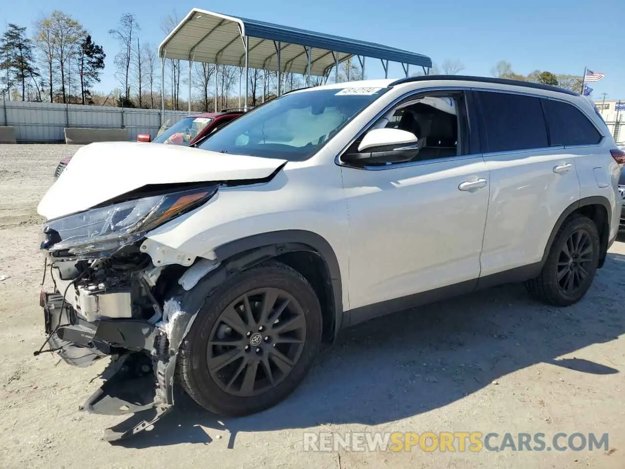1 fotografías del automóvil dañado 5TDJZRFH8KS606609 TOYOTA HIGHLANDER 2019